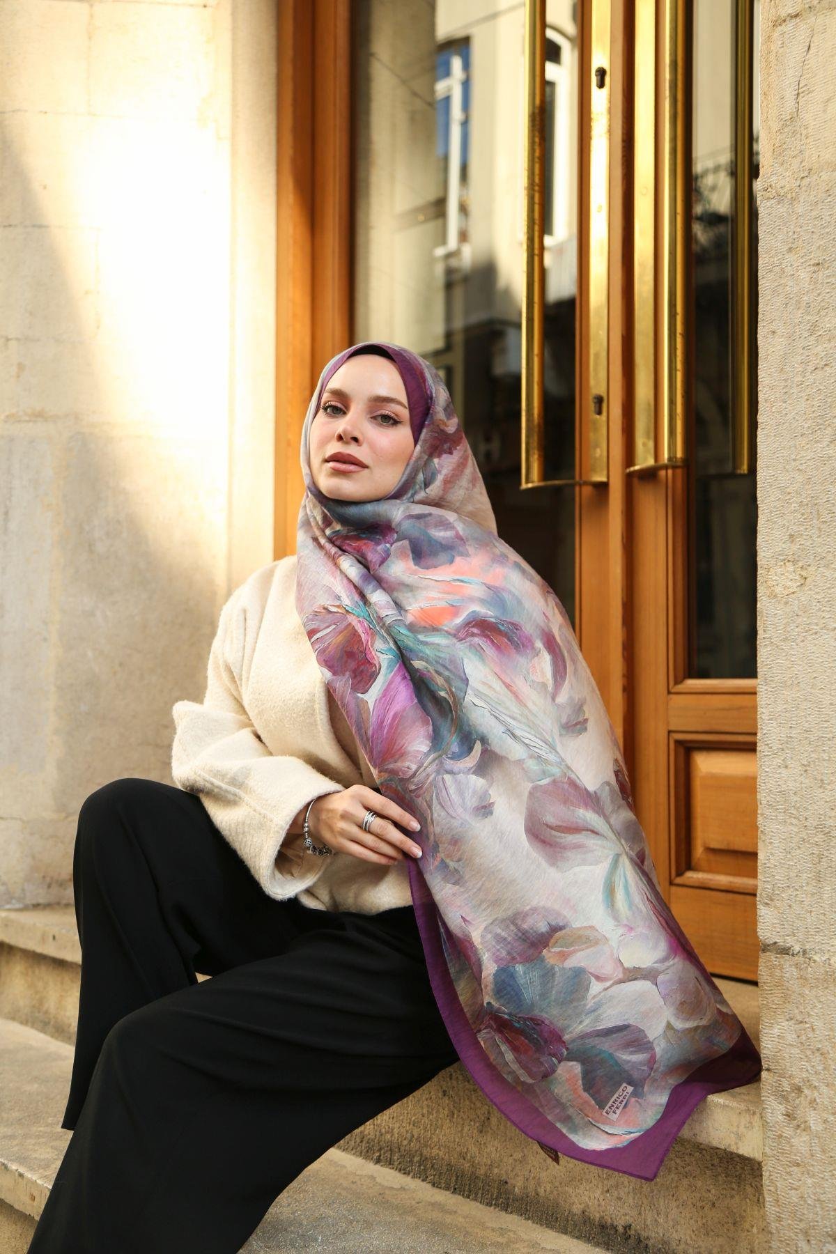 Enricoferri Allure Desen Şal