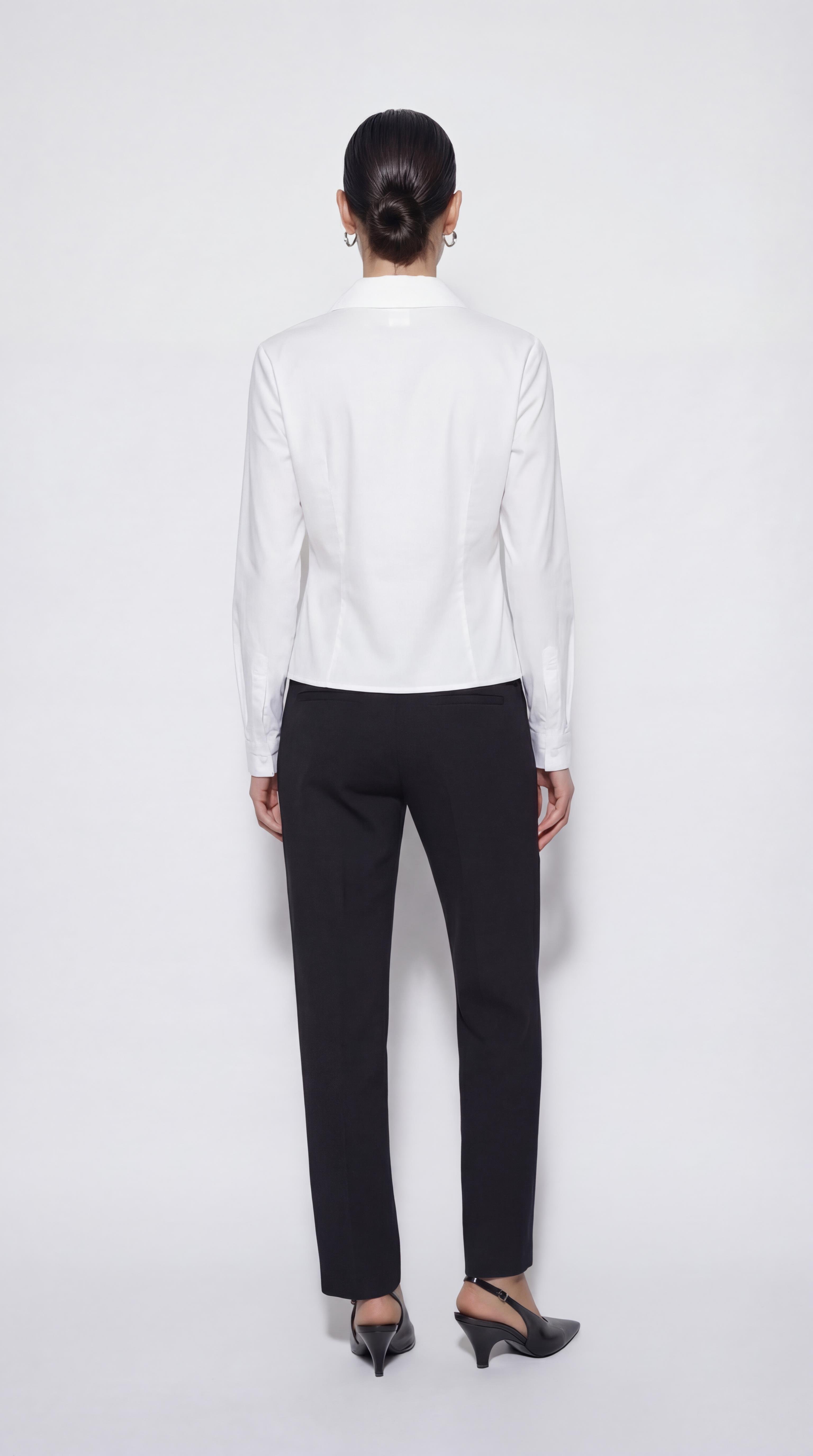 Ekru-ML28006 Fit Form Poplin Gömlek