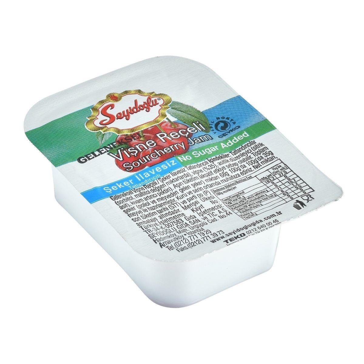 Seyidoğlu Diyabetik Vişne Reçeli 20 gr x100 Adet