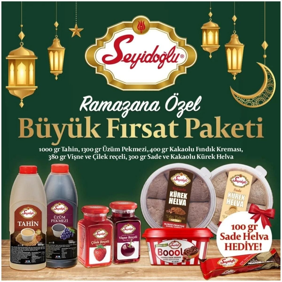 Seyidoğlu Geleneksel Lezzetler 8'li Set – Tahin, Pekmez, Reçel ve Helva Çeşitleri
