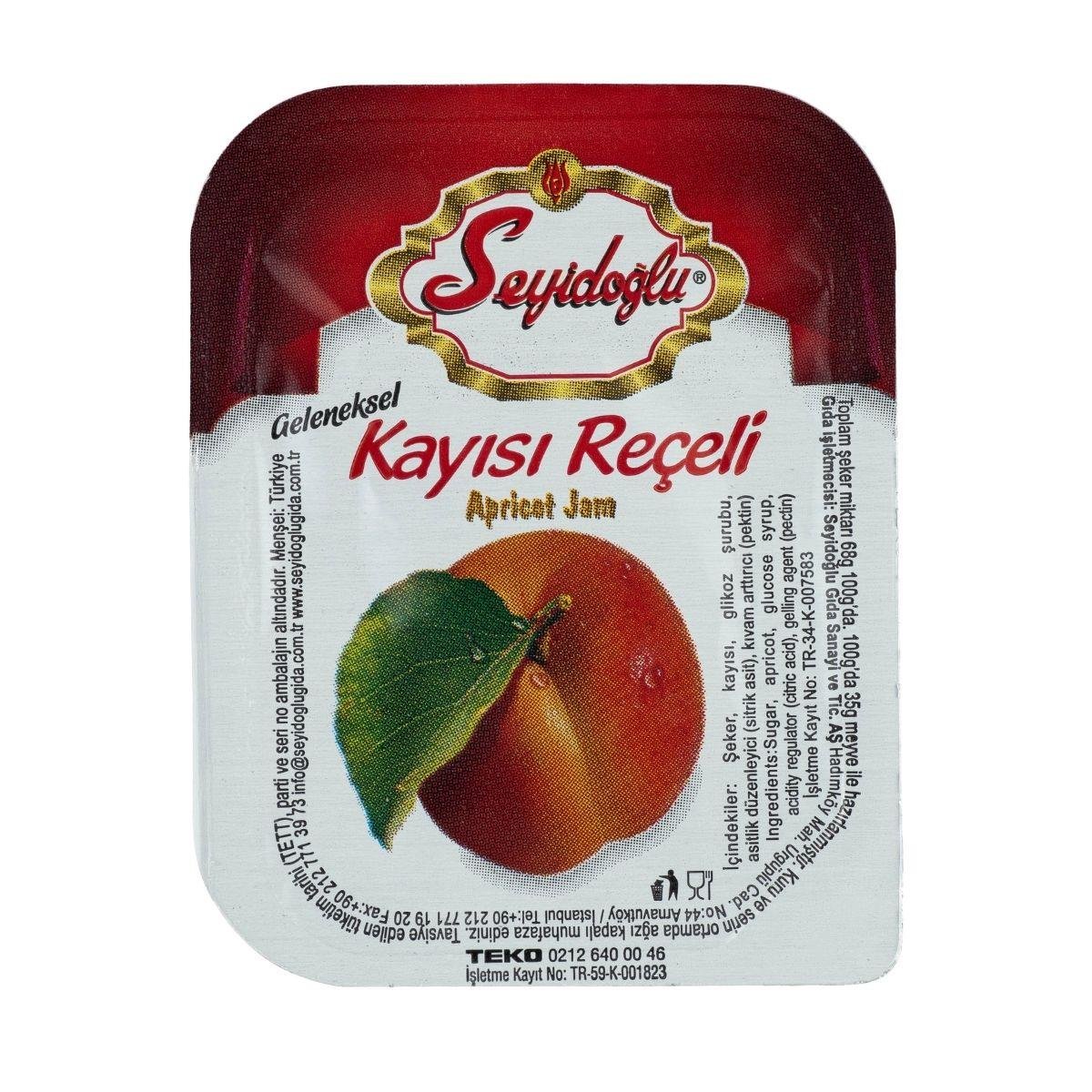 Seyidoğlu Kayısı Reçeli 15 gr x100 Geleneksel Paket