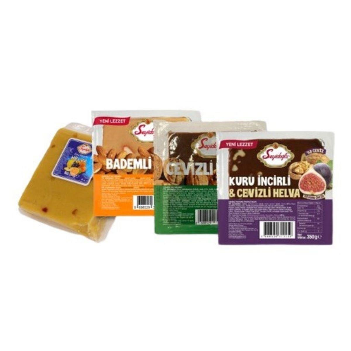 Seyidoğlu Yaz Helva Çeşitleri 350 gr 4'lü Set – Bademli, Cevizli, İncirli, Kuru Meyveli