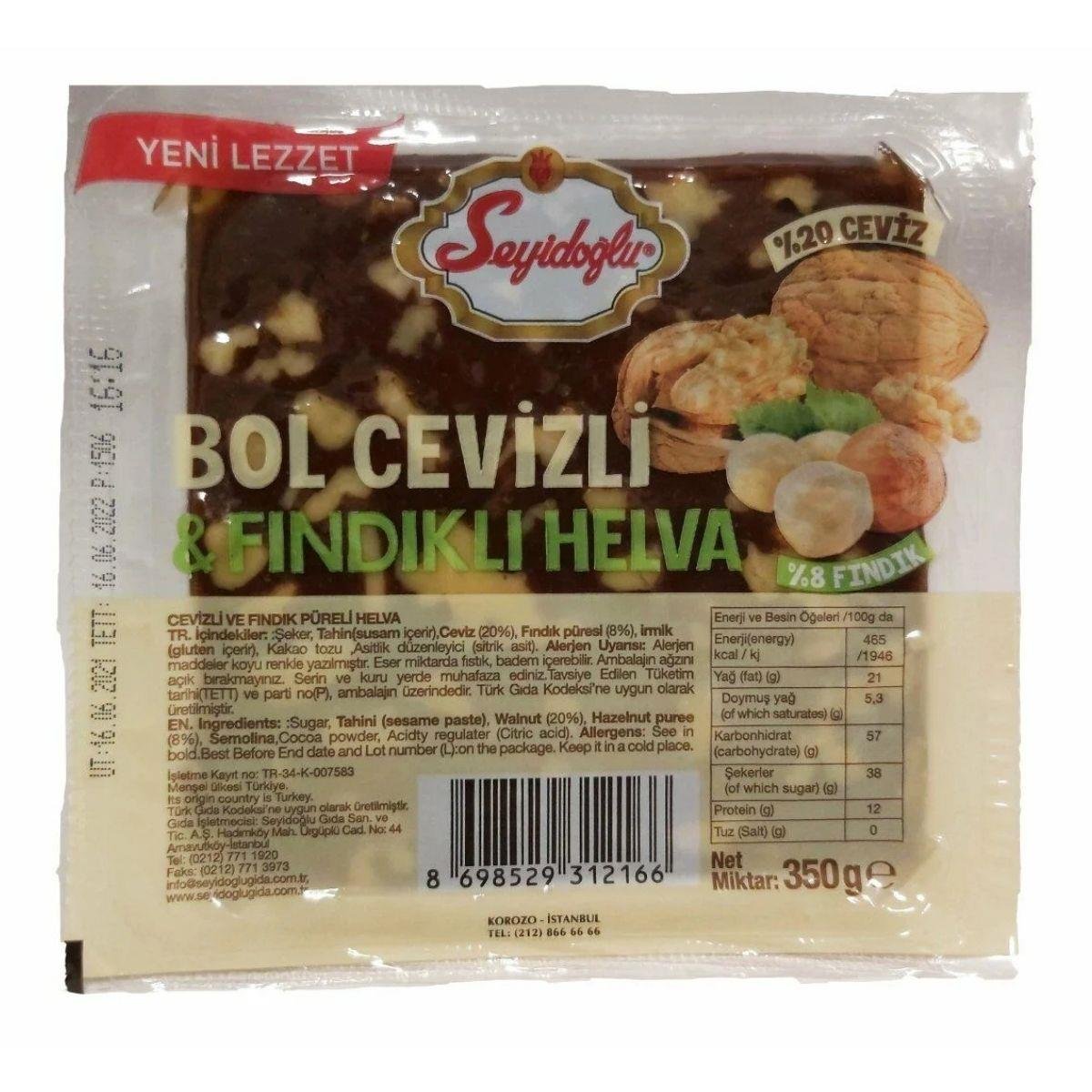 Seyidoğlu Yaz Helvası Bol Cevizli ve Fındıklı 350 gr