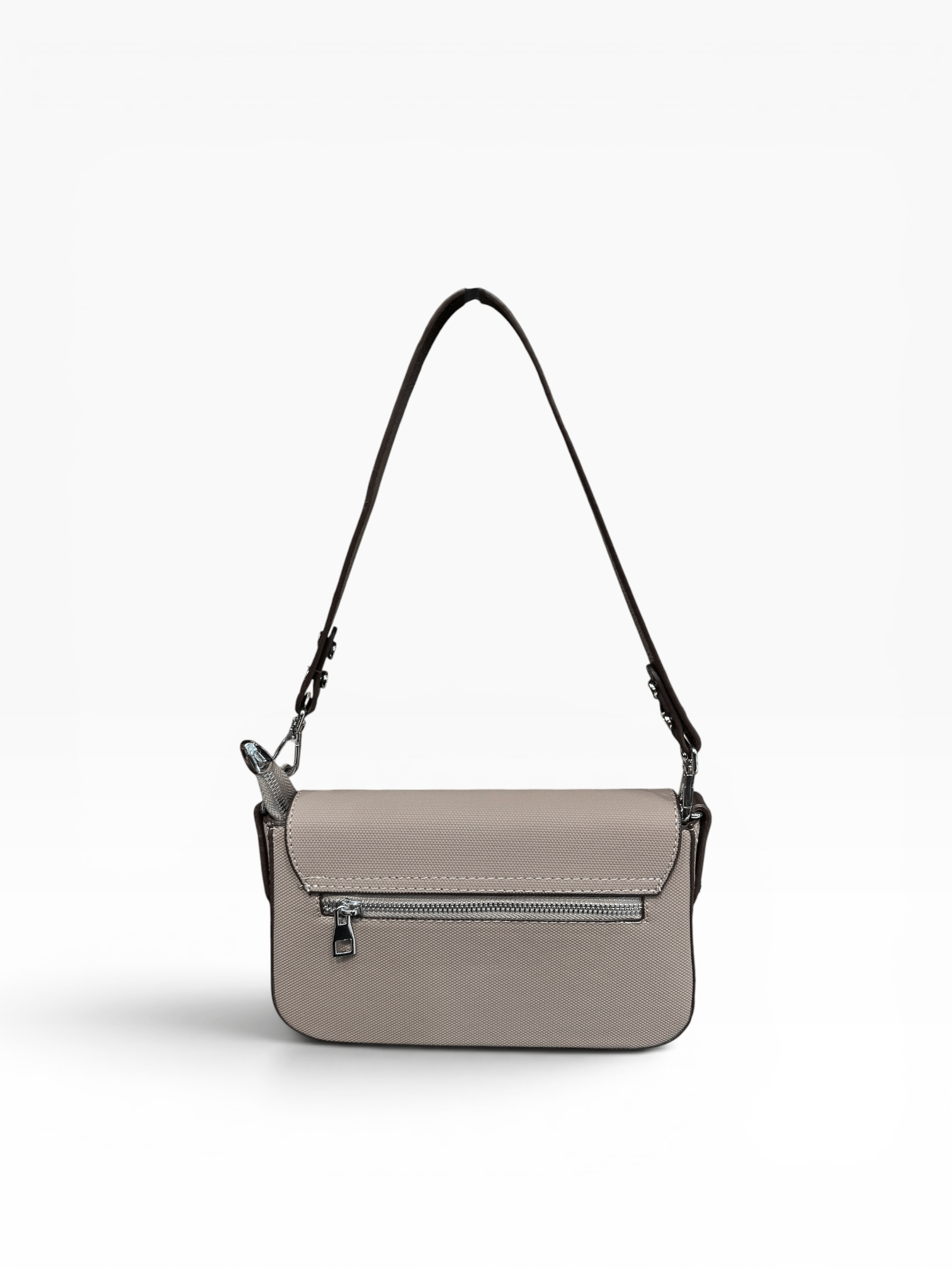 Just Polo Baget Model Kol ve Omuz Çantası Çift Askılı Vizon