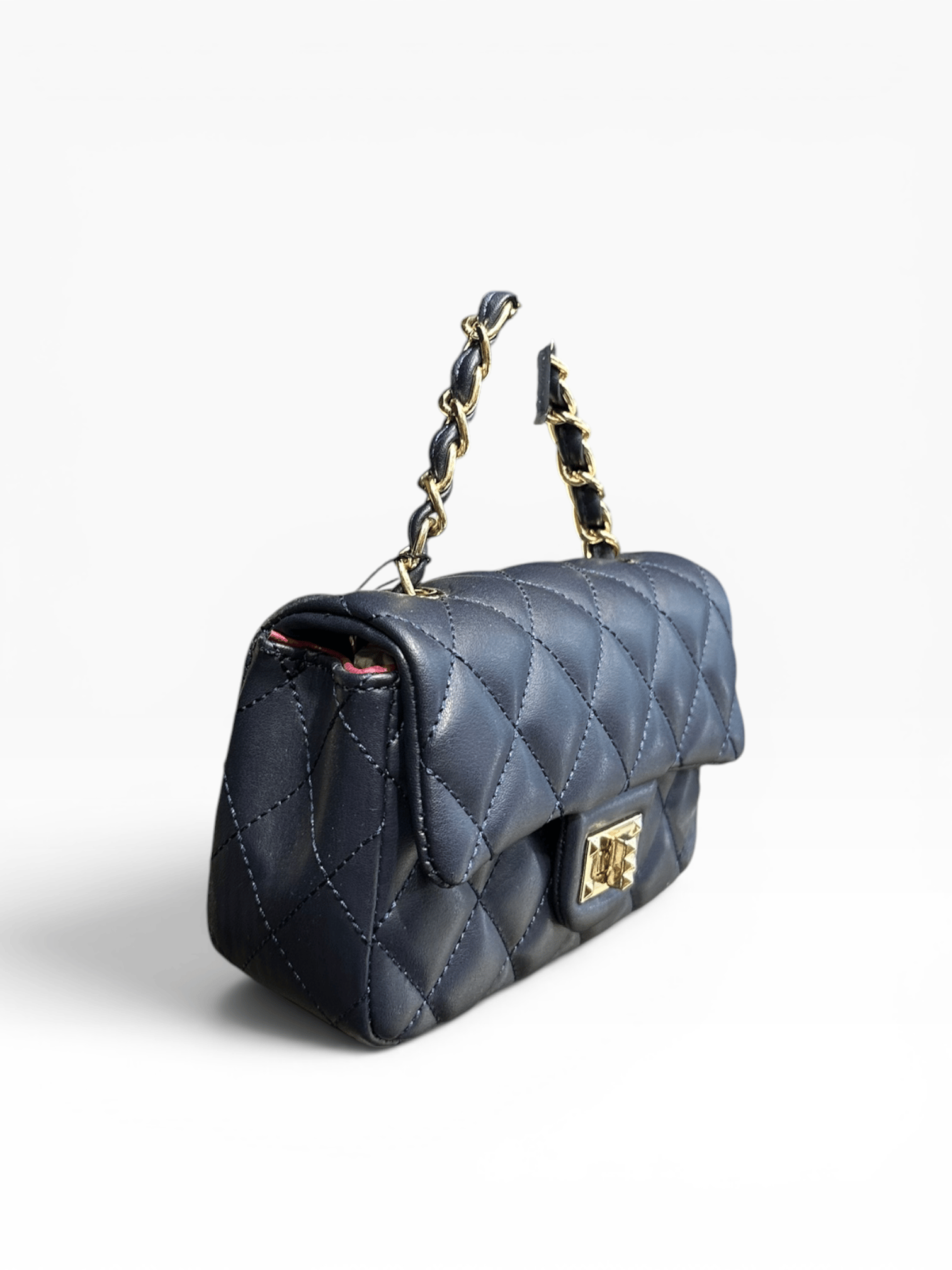Nas Bag Mini Elde Taşımalı veya Zincir Askılı Kapitone Kadın Omuz Çantası Kahve