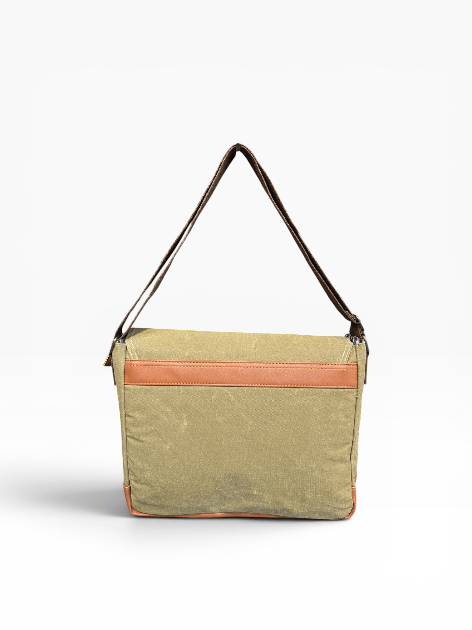 Old Cotton Cargo Kanvas Kumaş Postacı Omuz Çantası Unisex BOISE COMPUTER BAG 15.6'' Bej