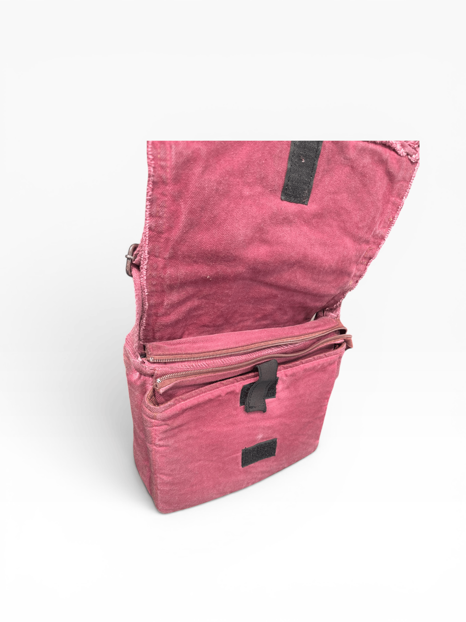 Old Cotton Cargo KÜÇÜK Kumaş Omuz Çantası Unisex Robbie Bag S Bordo