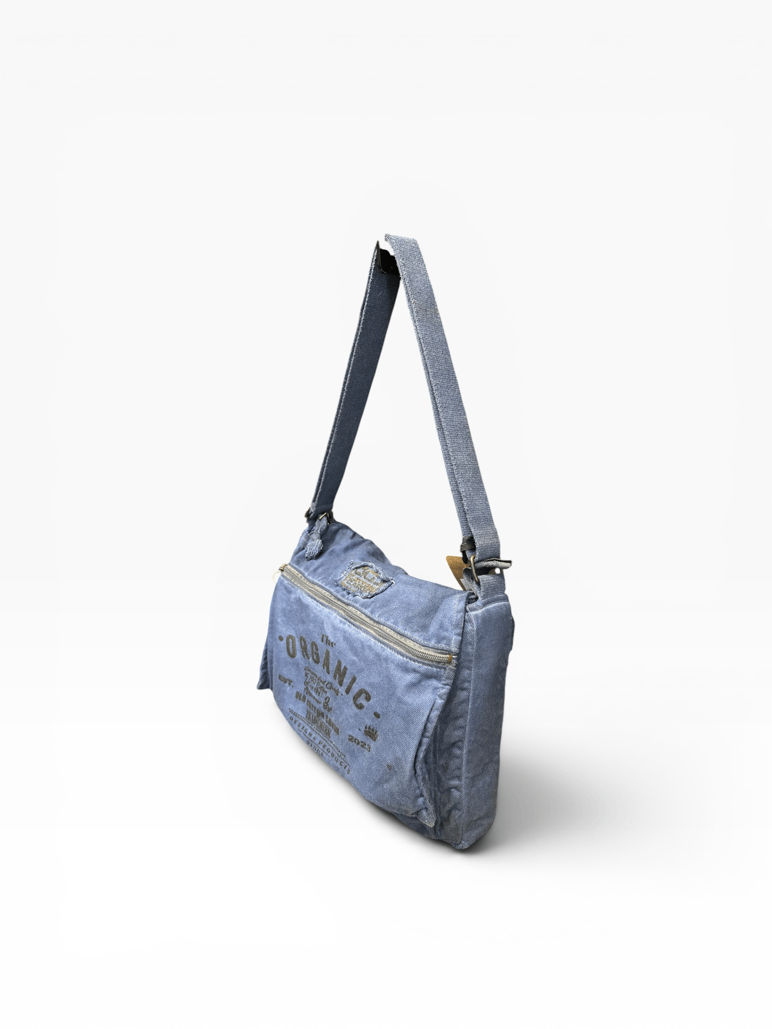 Old Cotton Cargo Kumaş Postacı Omuz Çantası Unisex Mulater Bag Oil Lacivert