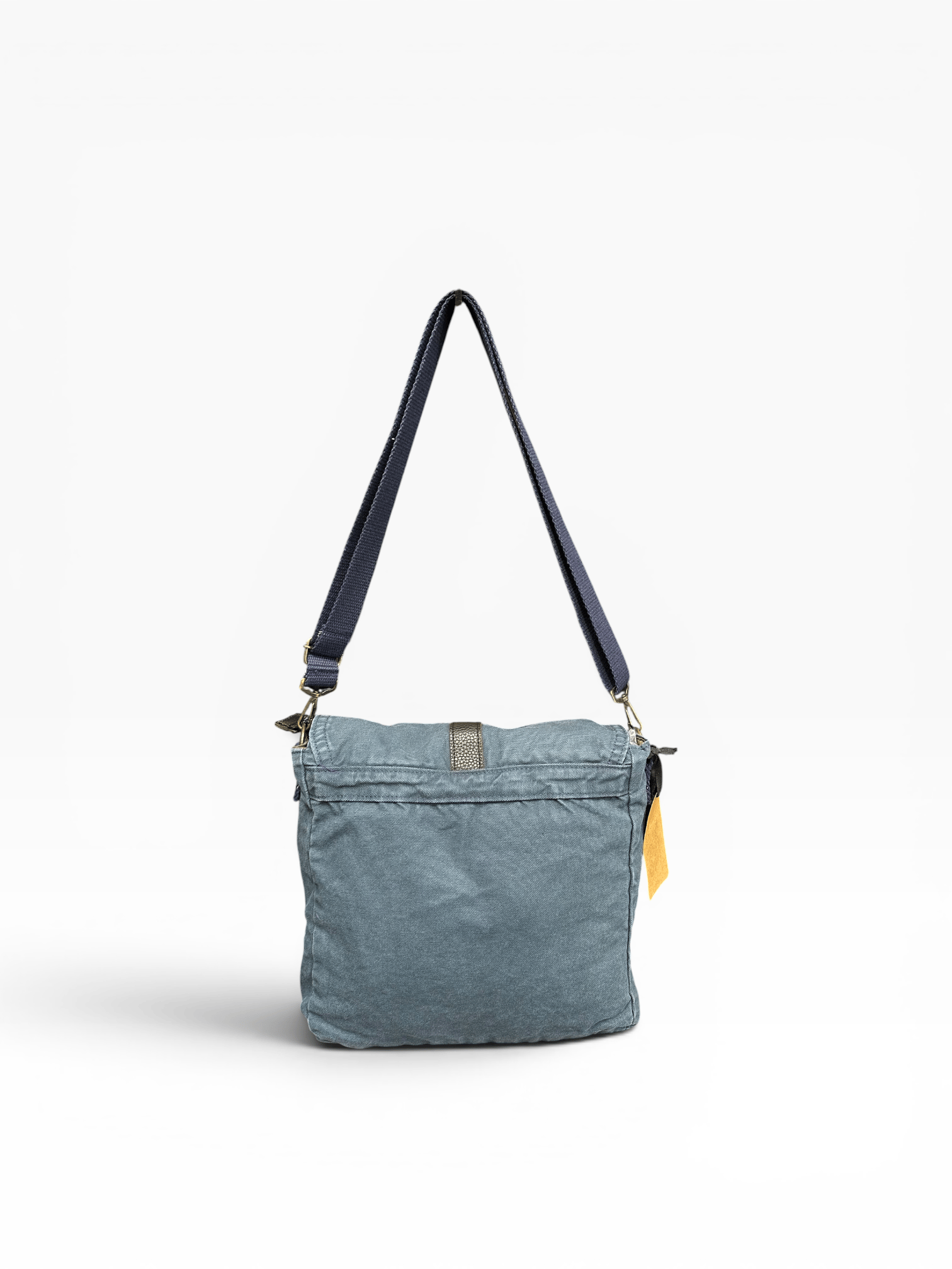 Old Cotton Cargo Kumaş Postacı Omuz Çantası Unisex Branco Bag Lacivert