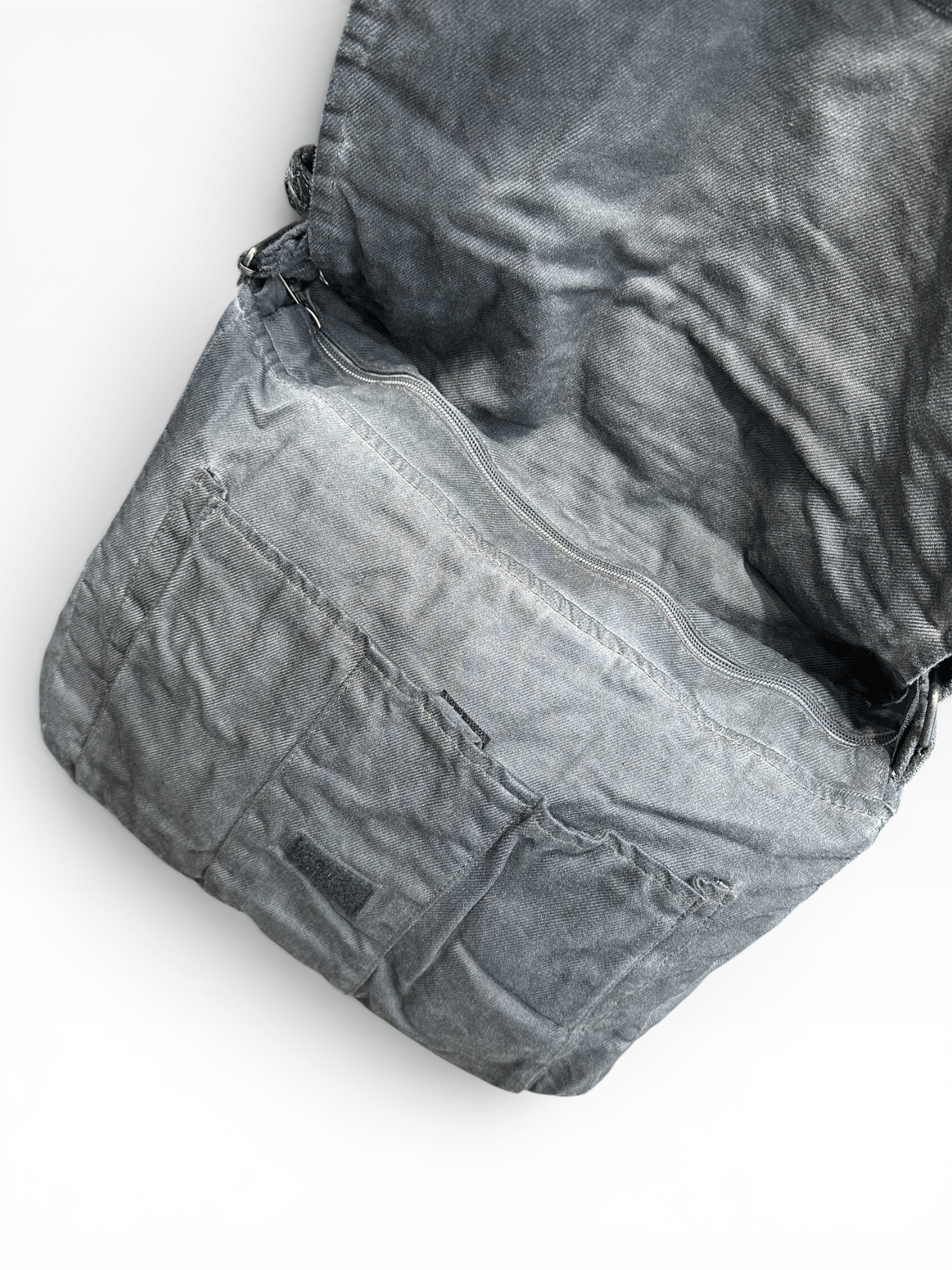 Old Cotton Cargo Kumaş Postacı Omuz Çantası Unisex Mulater Bag Oil Antrasit