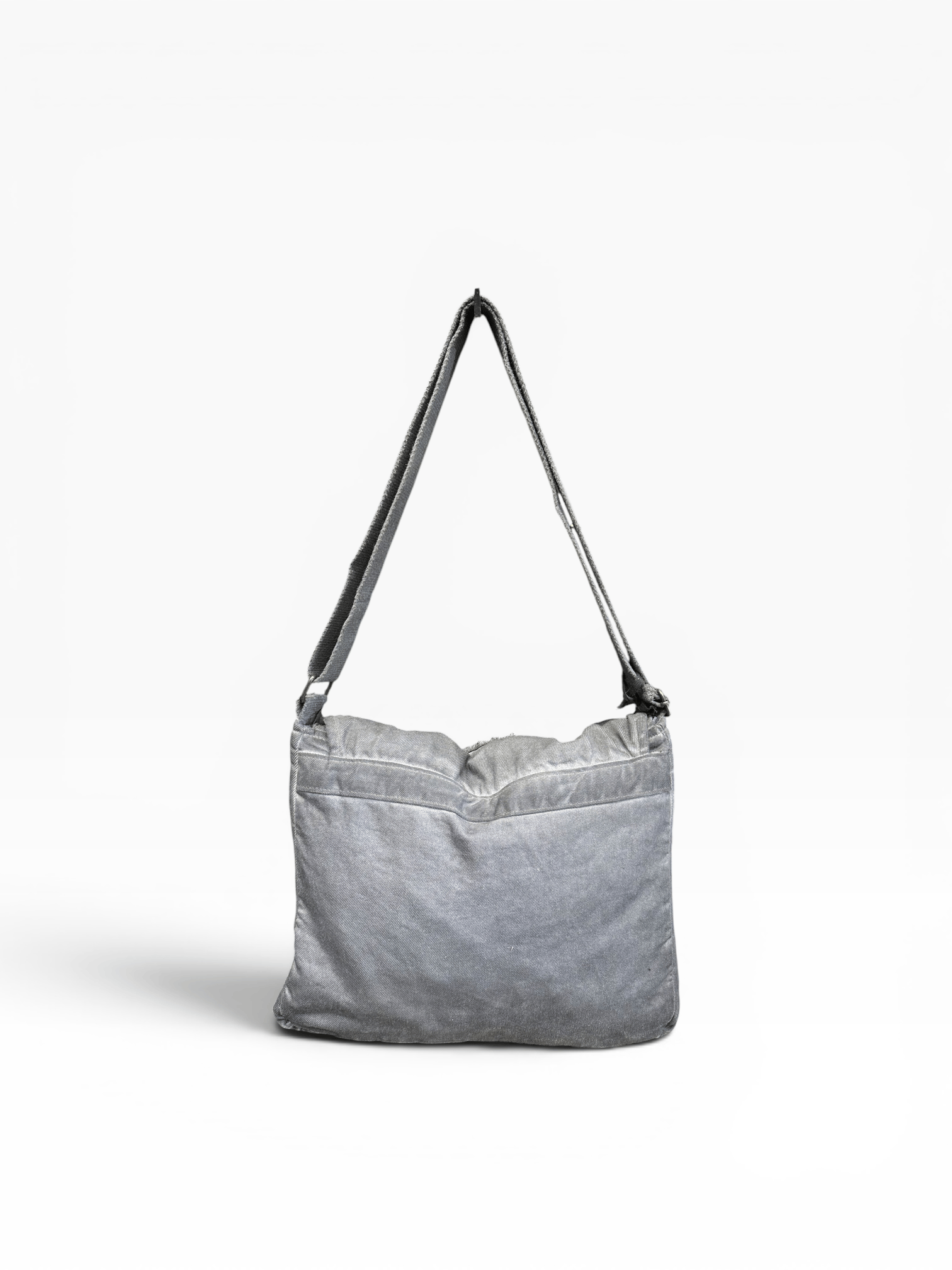 Old Cotton Cargo Kumaş Postacı Omuz Çantası Unisex Mulater Bag Oil Koyu Gri