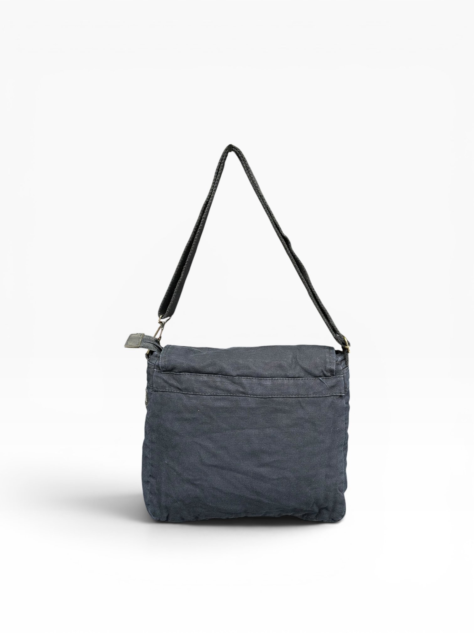 Old Cotton Cargo Kumaş Postacı Omuz Çantası Unisex San Diego Siyah