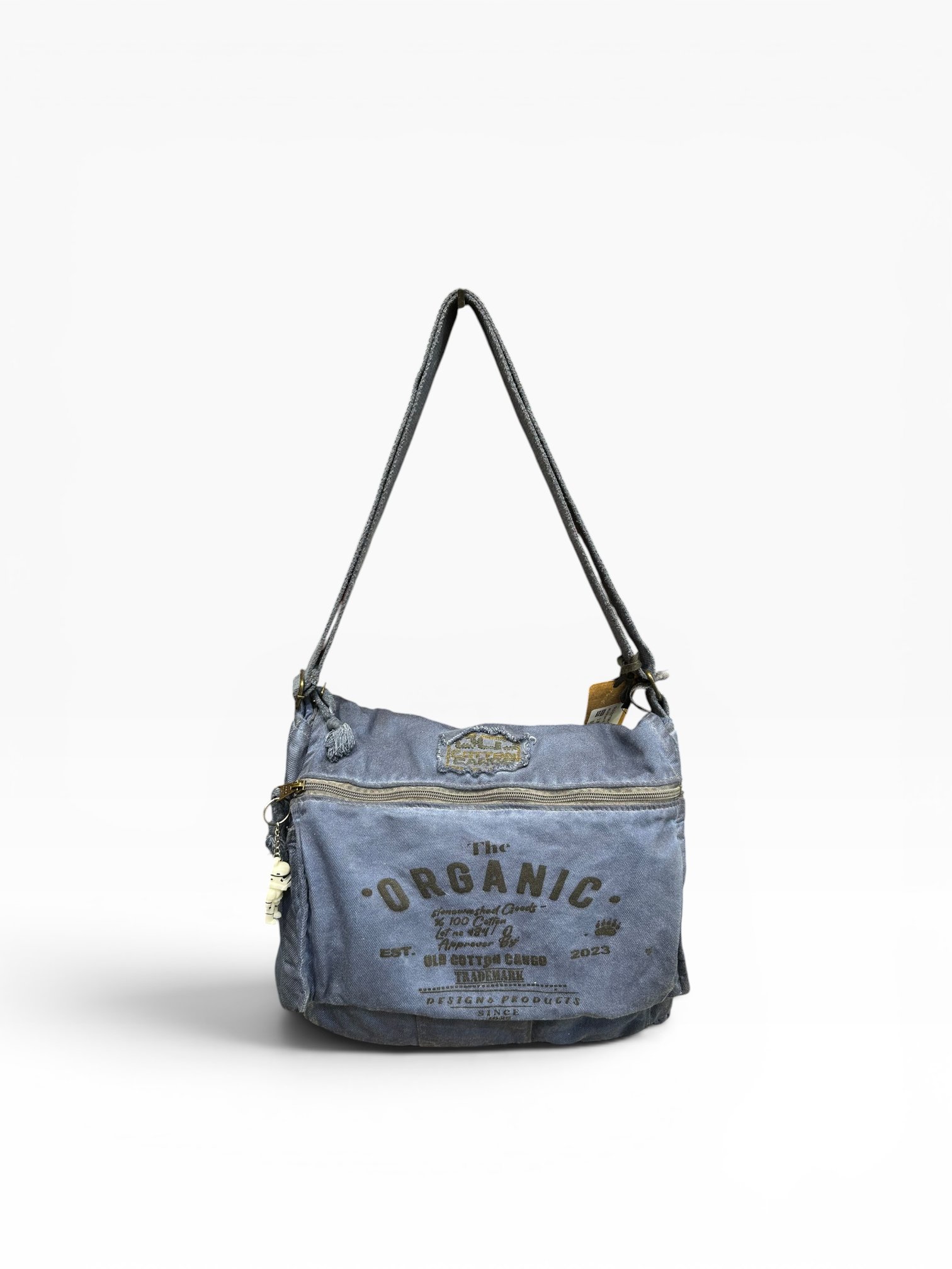 Old Cotton Cargo Kumaş Postacı Omuz Çantası Unisex Mulater Bag Oil Lacivert