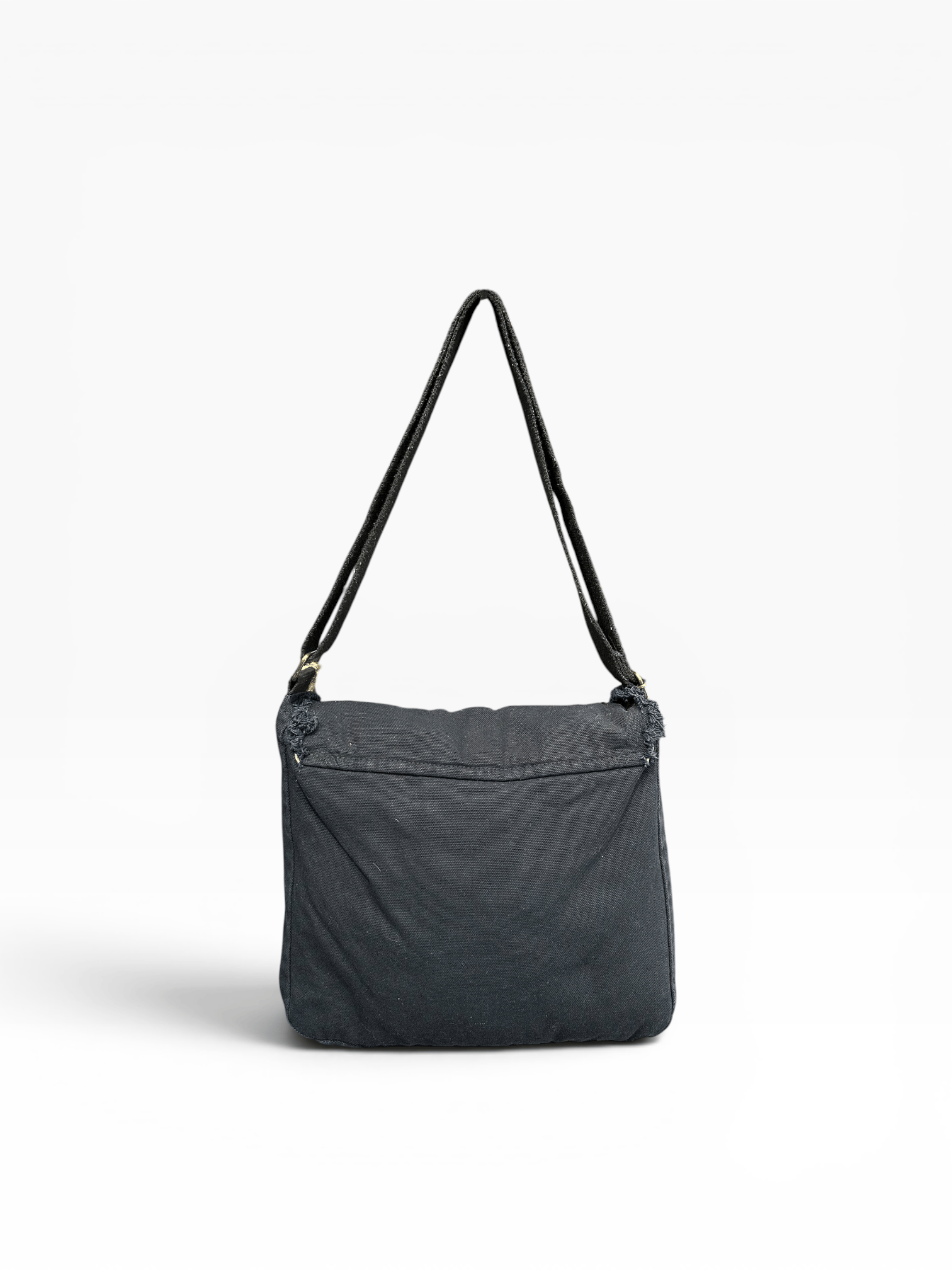 Old Cotton Cargo Kumaş Postacı Omuz Çantası Unisex Robbie Bag Füme