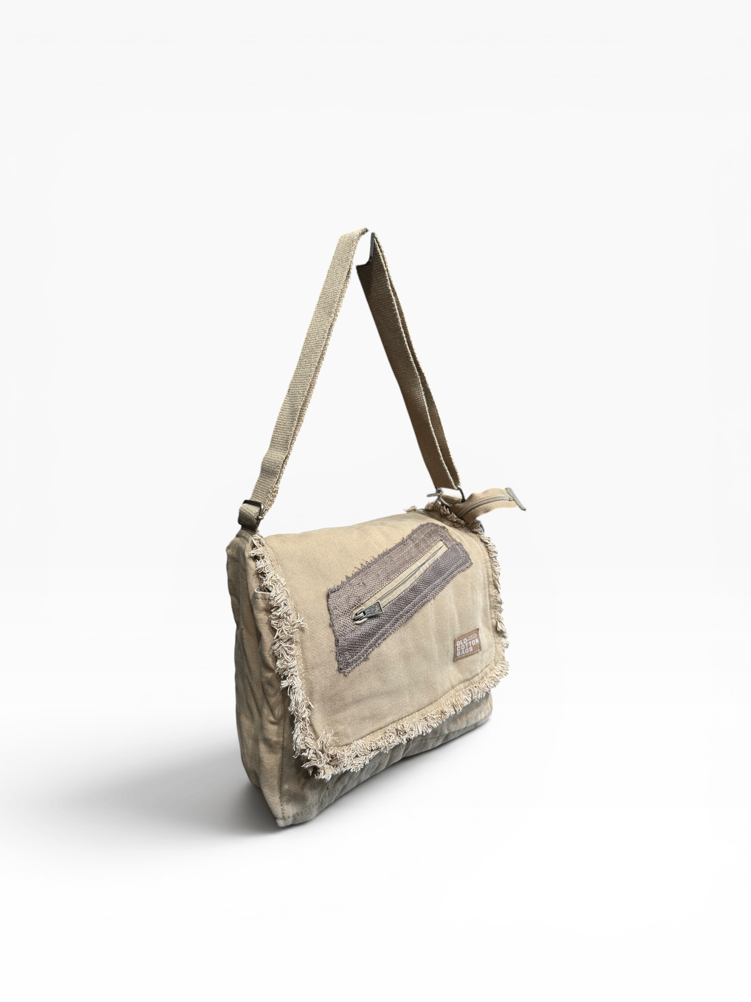Old Cotton Cargo Kumaş Postacı Omuz Çantası Unisex Robbie Bag Camel