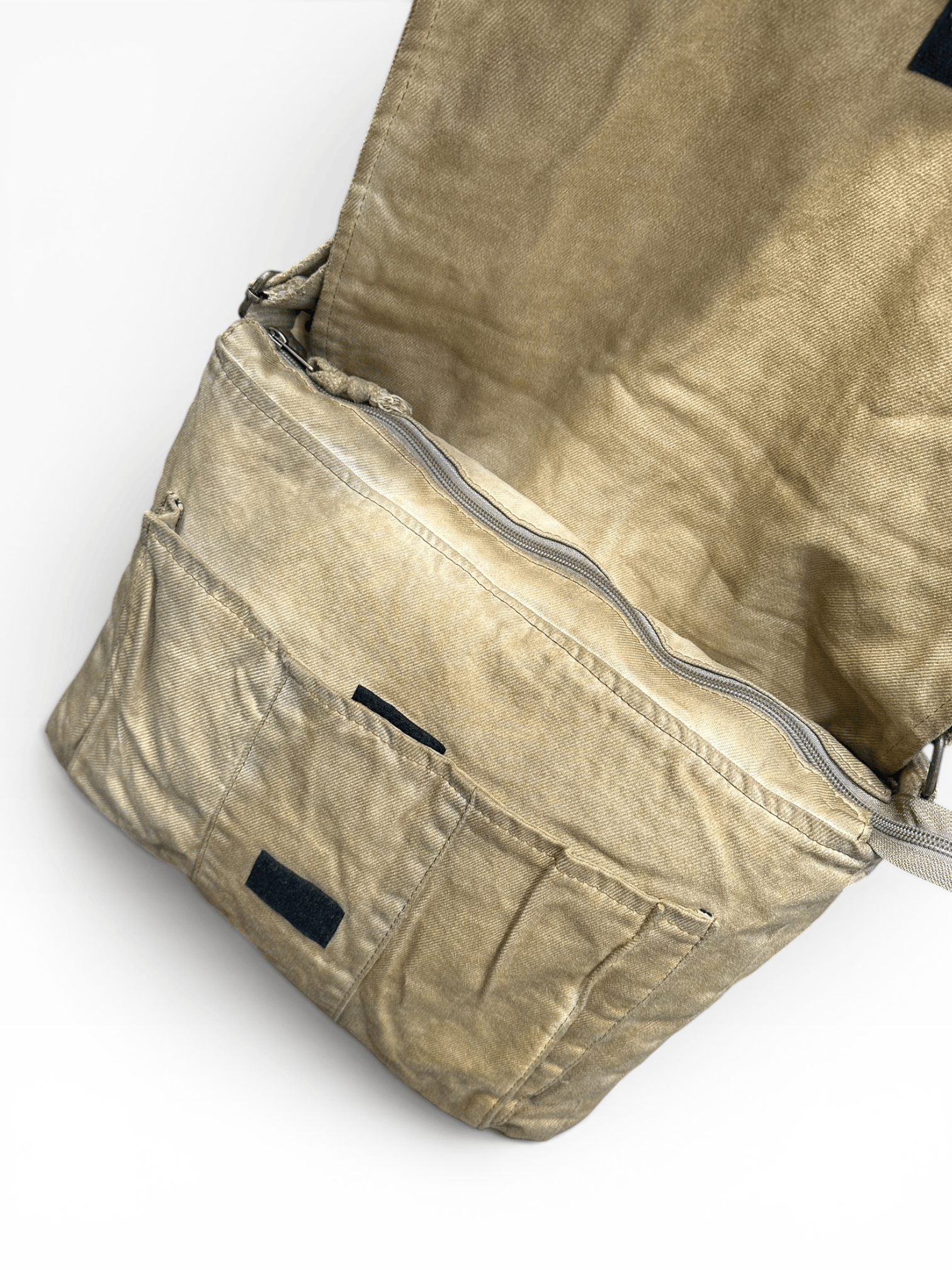 Old Cotton Cargo Kumaş Postacı Omuz Çantası Unisex Mulater Bag Oil Camel