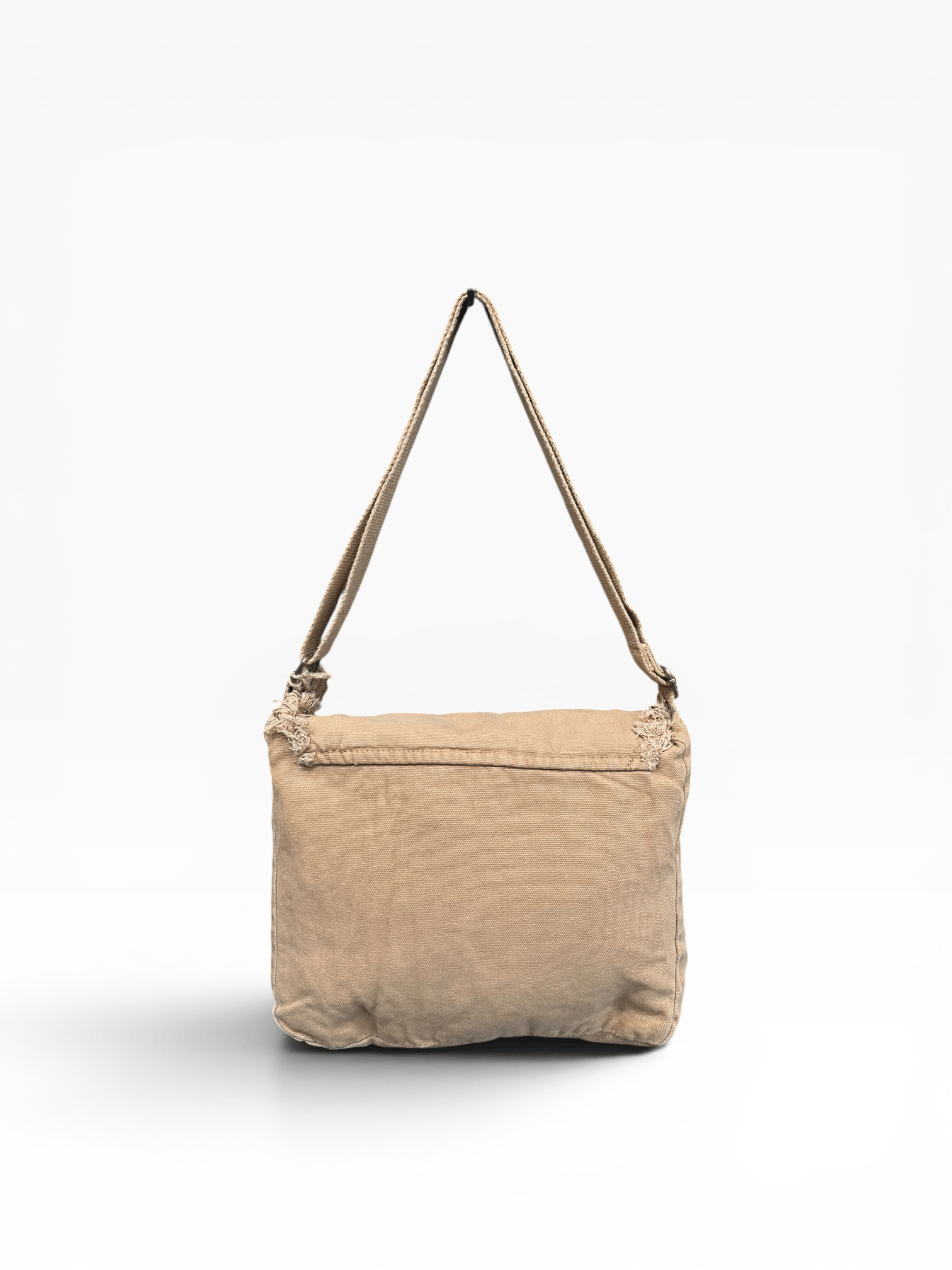 Old Cotton Cargo Kumaş Postacı Omuz Çantası Unisex Robbie Bag Camel