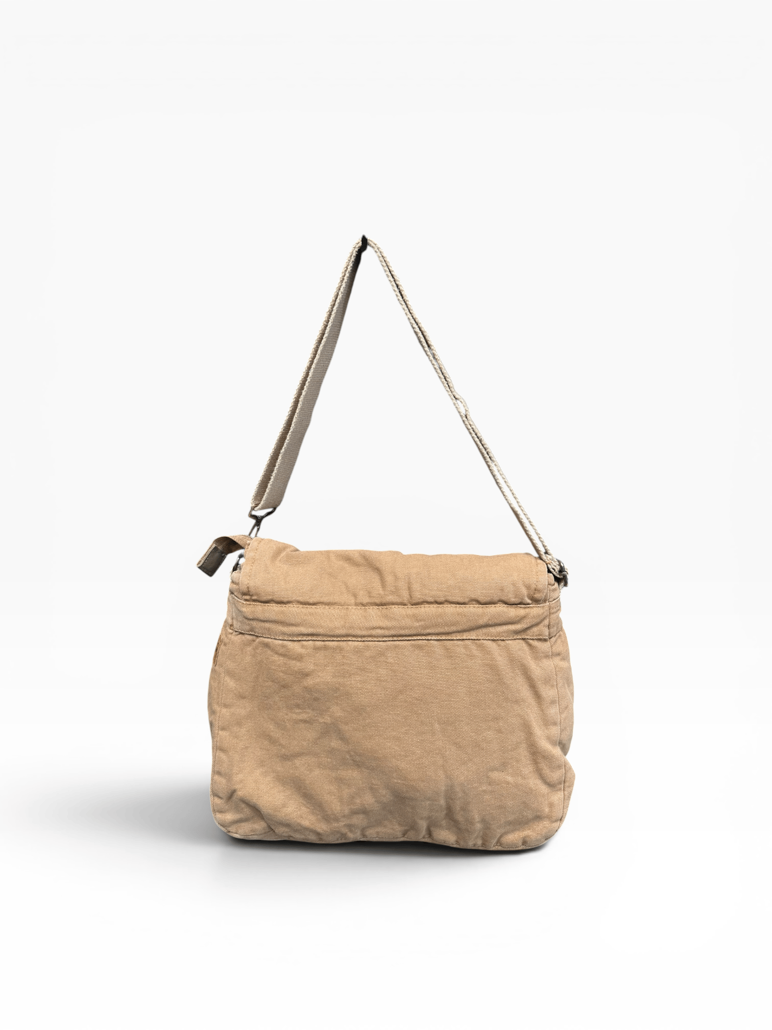 Old Cotton Cargo Kumaş Postacı Omuz Çantası Unisex San Diego Camel