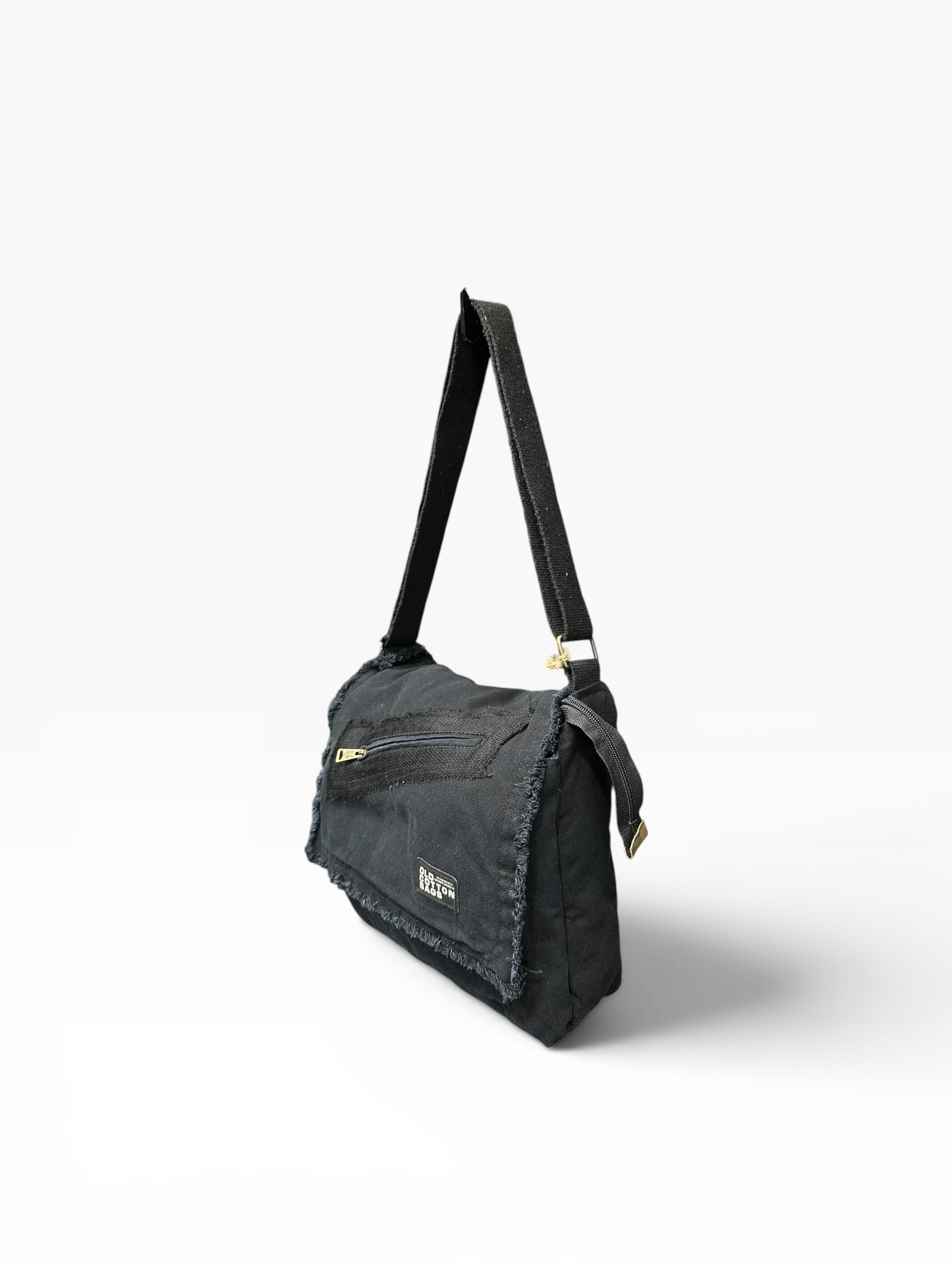 Old Cotton Cargo Kumaş Postacı Omuz Çantası Unisex Robbie Bag Füme