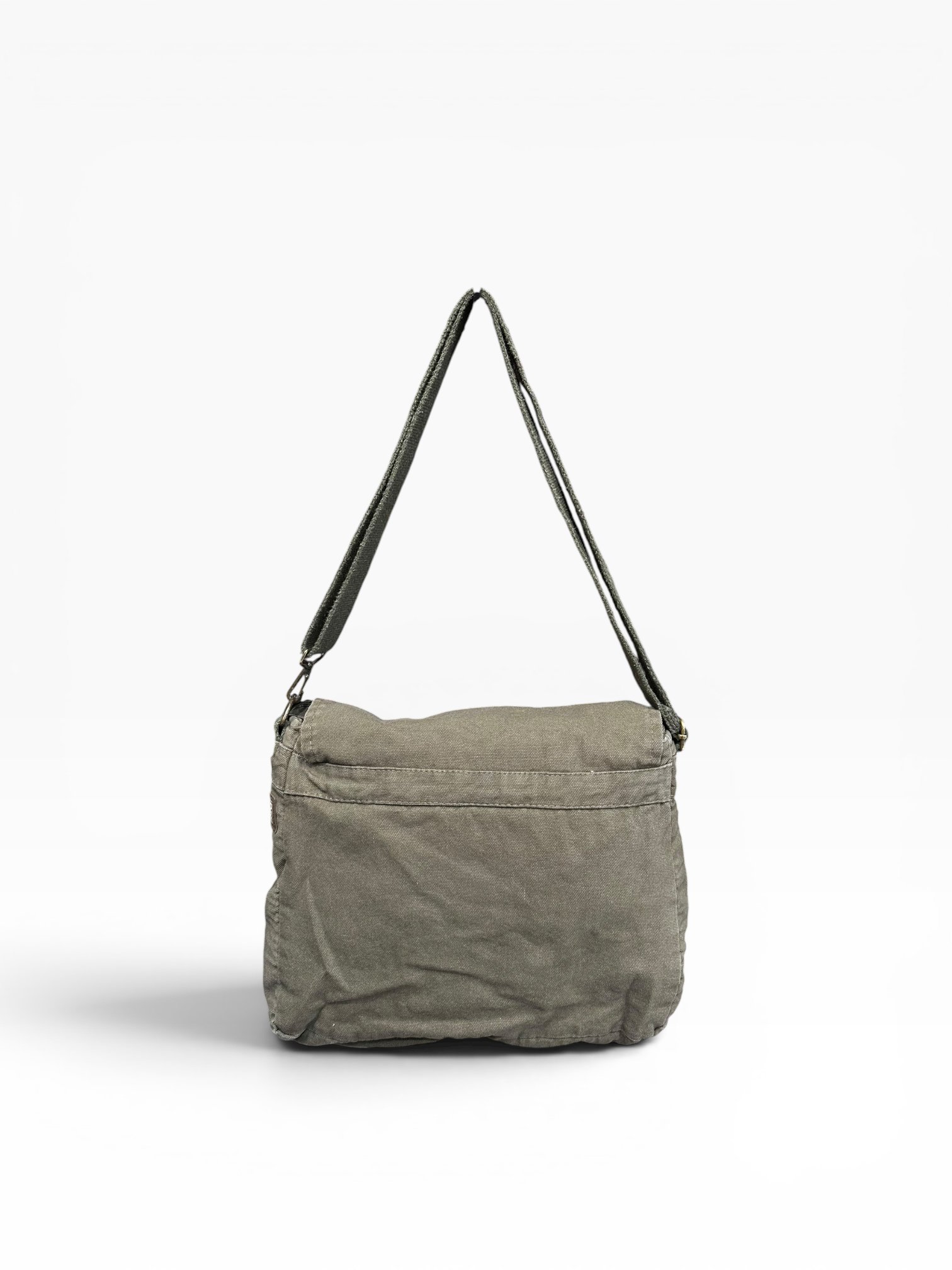 Old Cotton Cargo Kumaş Postacı Omuz Çantası Unisex San Diego Haki
