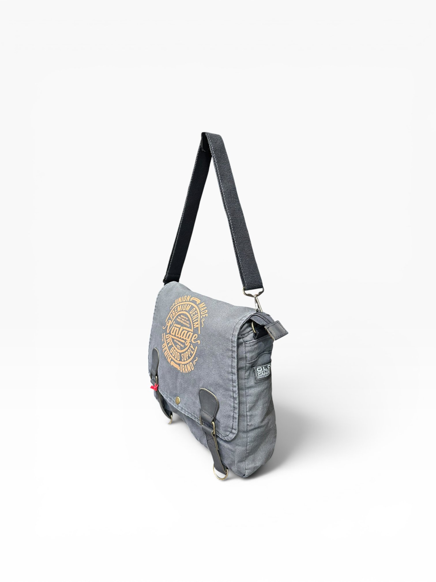 Old Cotton Cargo Kumaş Postacı Omuz Çantası Unisex San Diego Antrasit