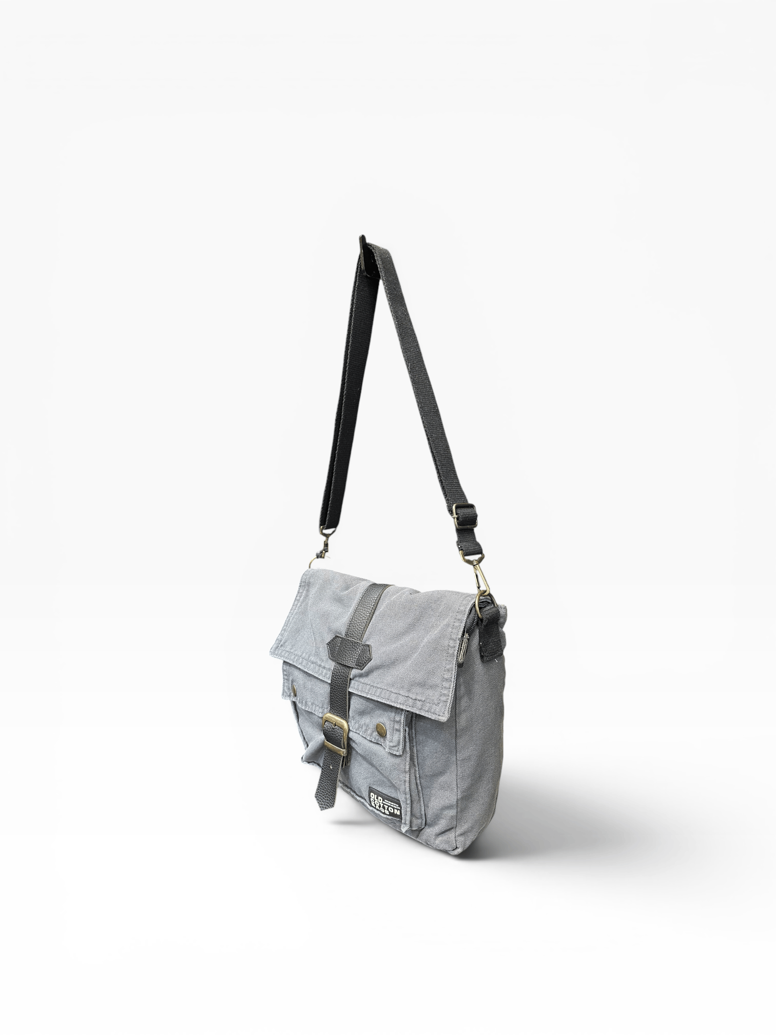 Old Cotton Cargo Kumaş Postacı Omuz Çantası Unisex Branco Bag Antrasit