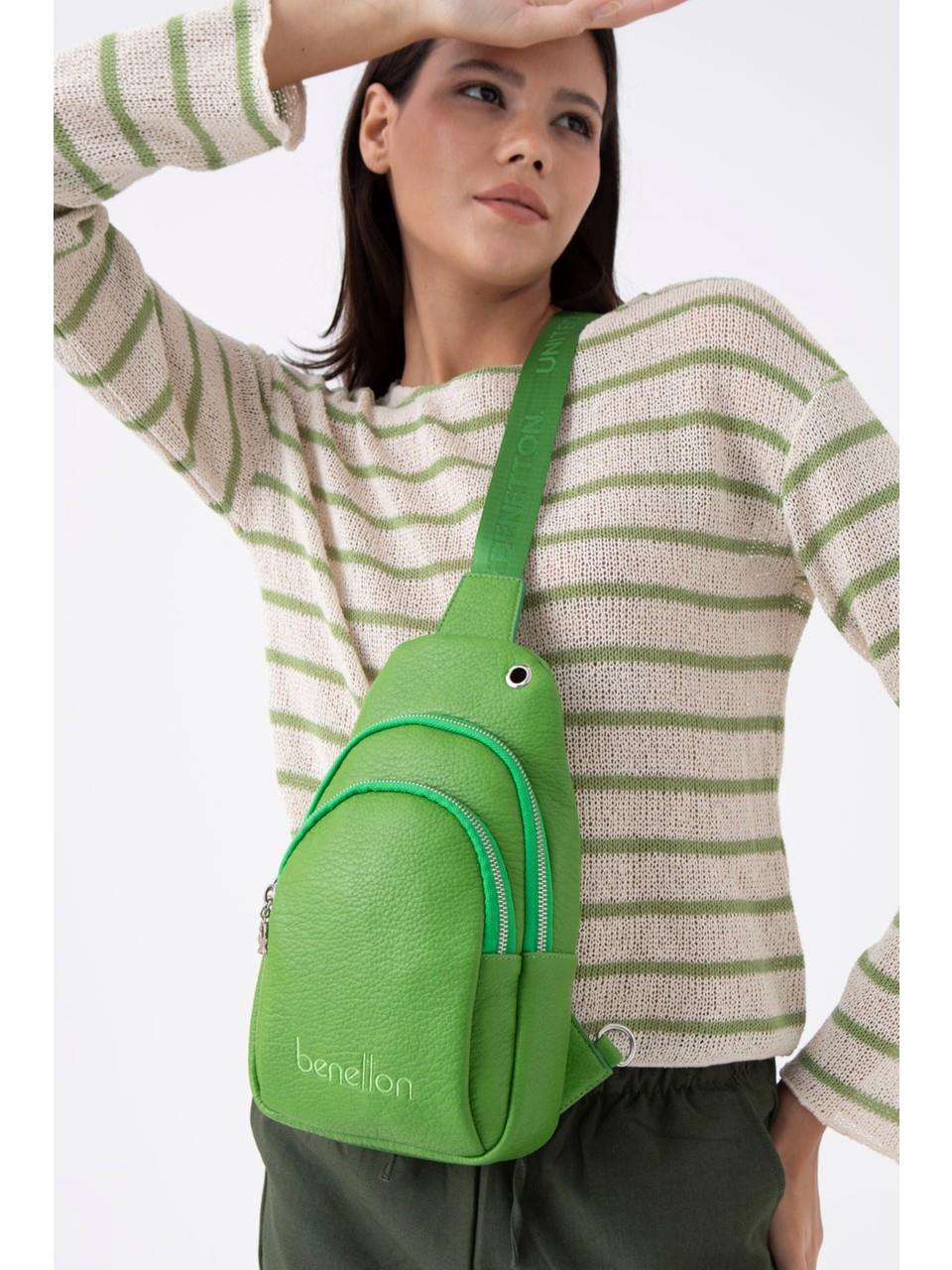 United Colors of Benetton KADIN ÇAPRAZ BODYBAG ÇANTA YEŞİL BNT1478