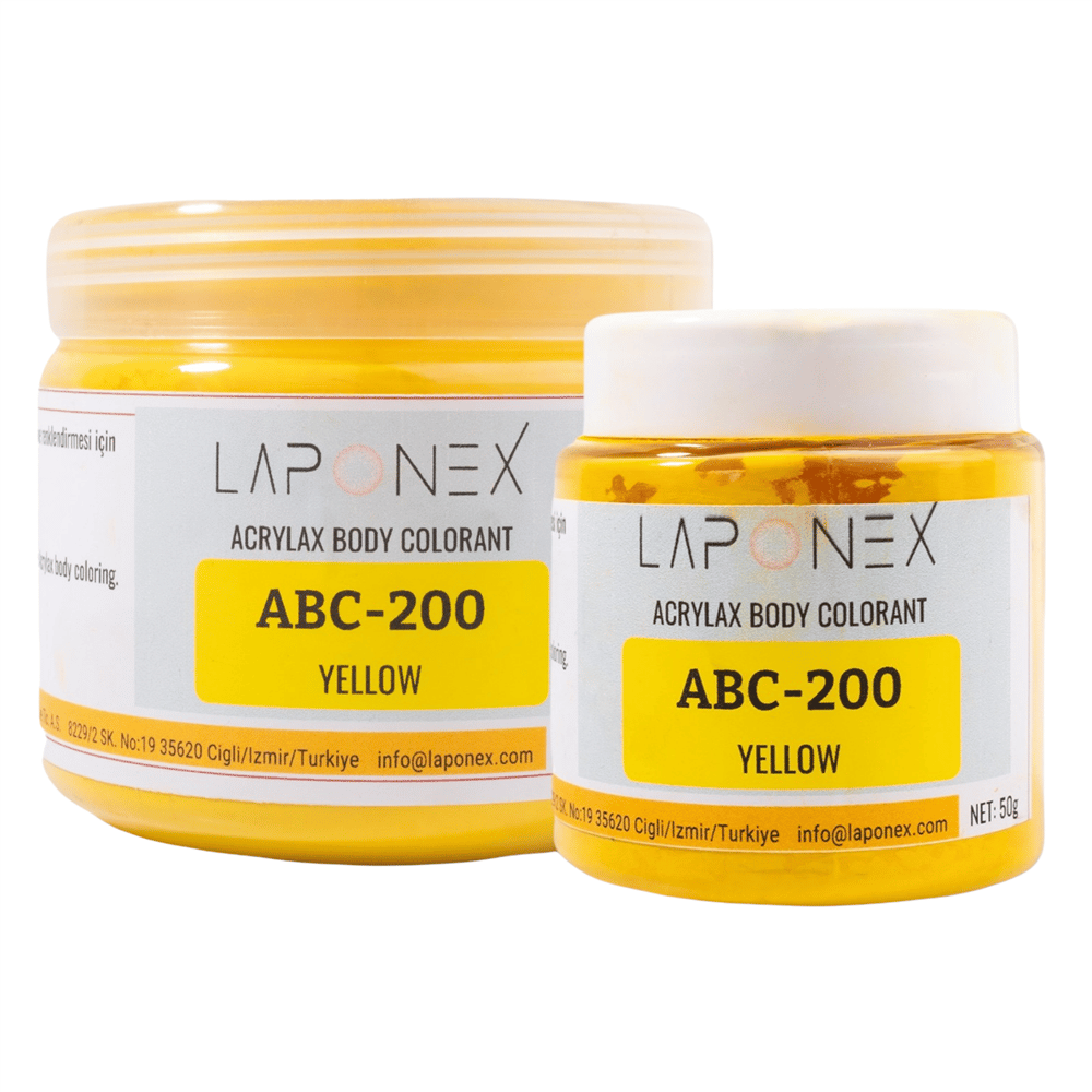 ABC-200 Yellow Su Bazlı Reçinelerle Uyumlu Acrylax Sarı Toz Pigment 250 g - 1522552002