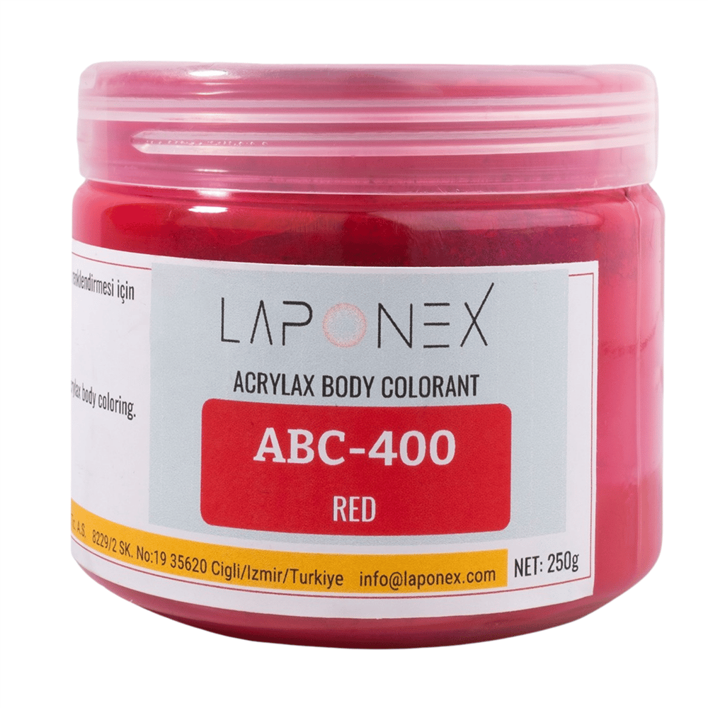 ABC-400 Red Su Bazlı Reçinelerle Uyumlu Acrylax Kırmızı Toz Pigment 250 g - 1522554002