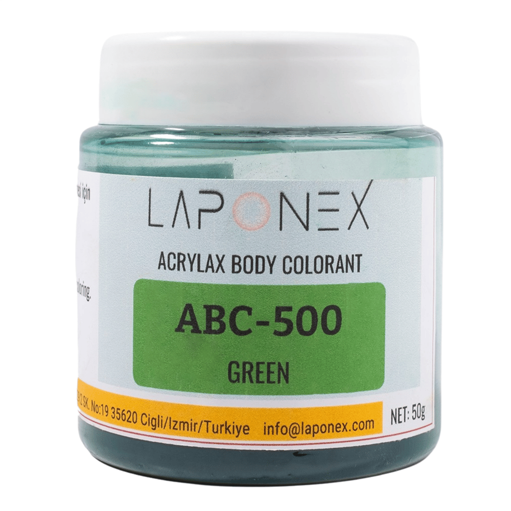 ABC-500 Green Su Bazlı Reçinelerle Uyumlu Acrylax Yeşil Toz Pigment 50 g - 1522555001