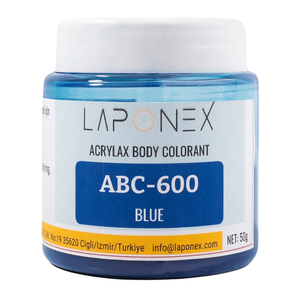 ABC-600 Blue Su Bazlı Reçinelerle Uyumlu Acrylax Mavi Toz Pigment 50 g - 1522556001