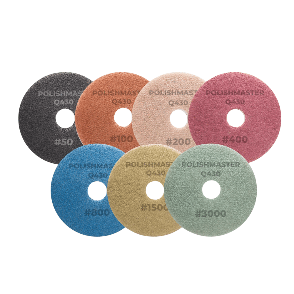 PolishMaster Q430 Diamond Pad Set #50-3000 (50.100.200.400.800.1500.3000) - 15271450