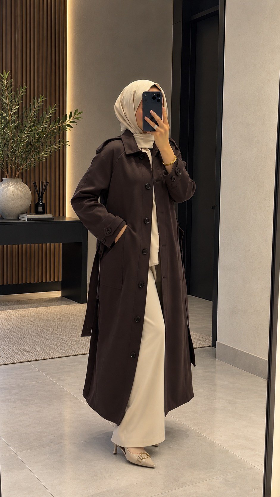 NQ4320 - ALESSA SÜET KABAN - KAHVE
