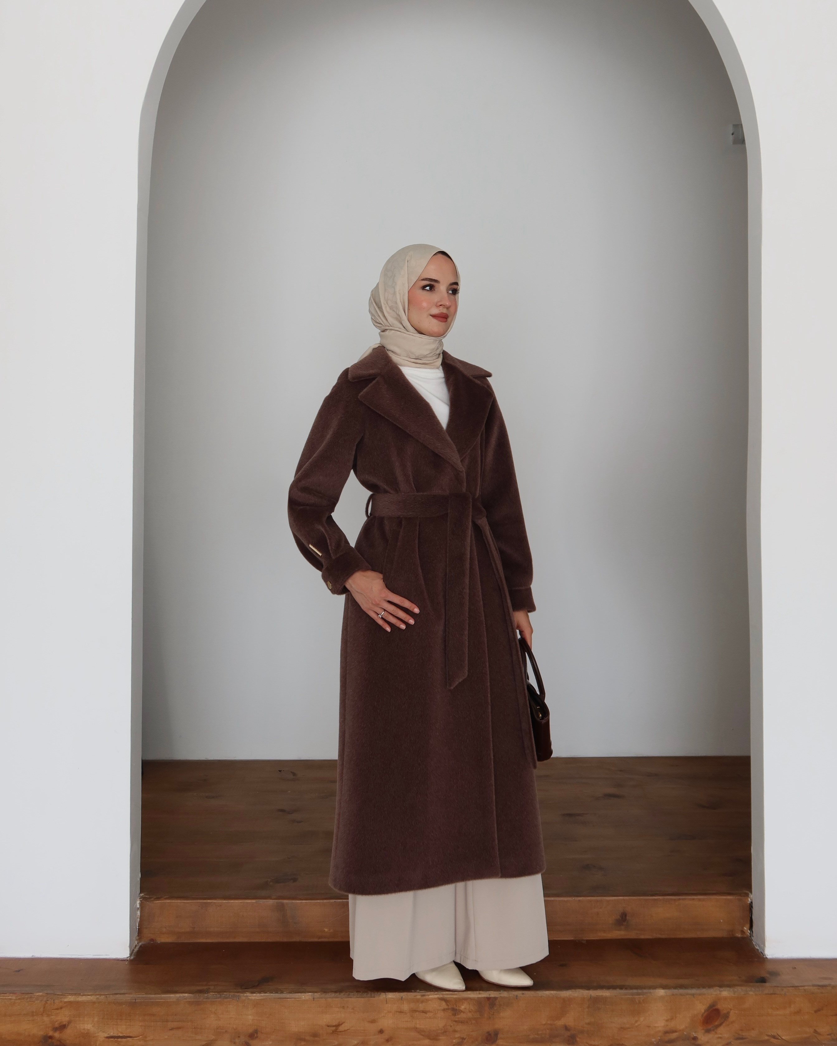 NQ4549 - PERA TAY TÜYÜ KABAN - KAHVE