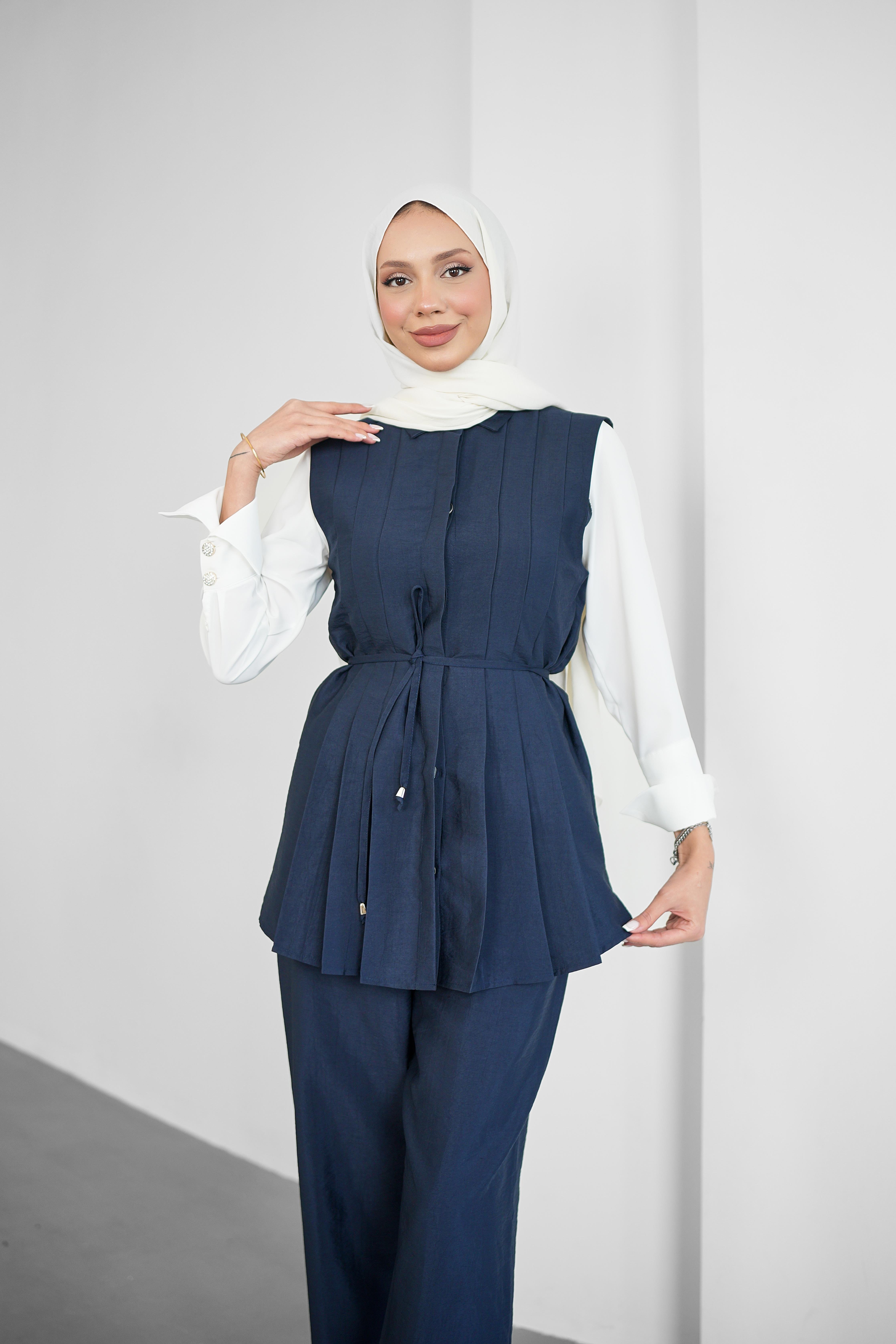 SL4204 - LİDYA ÜÇLÜ TAKIM - LACİVERT