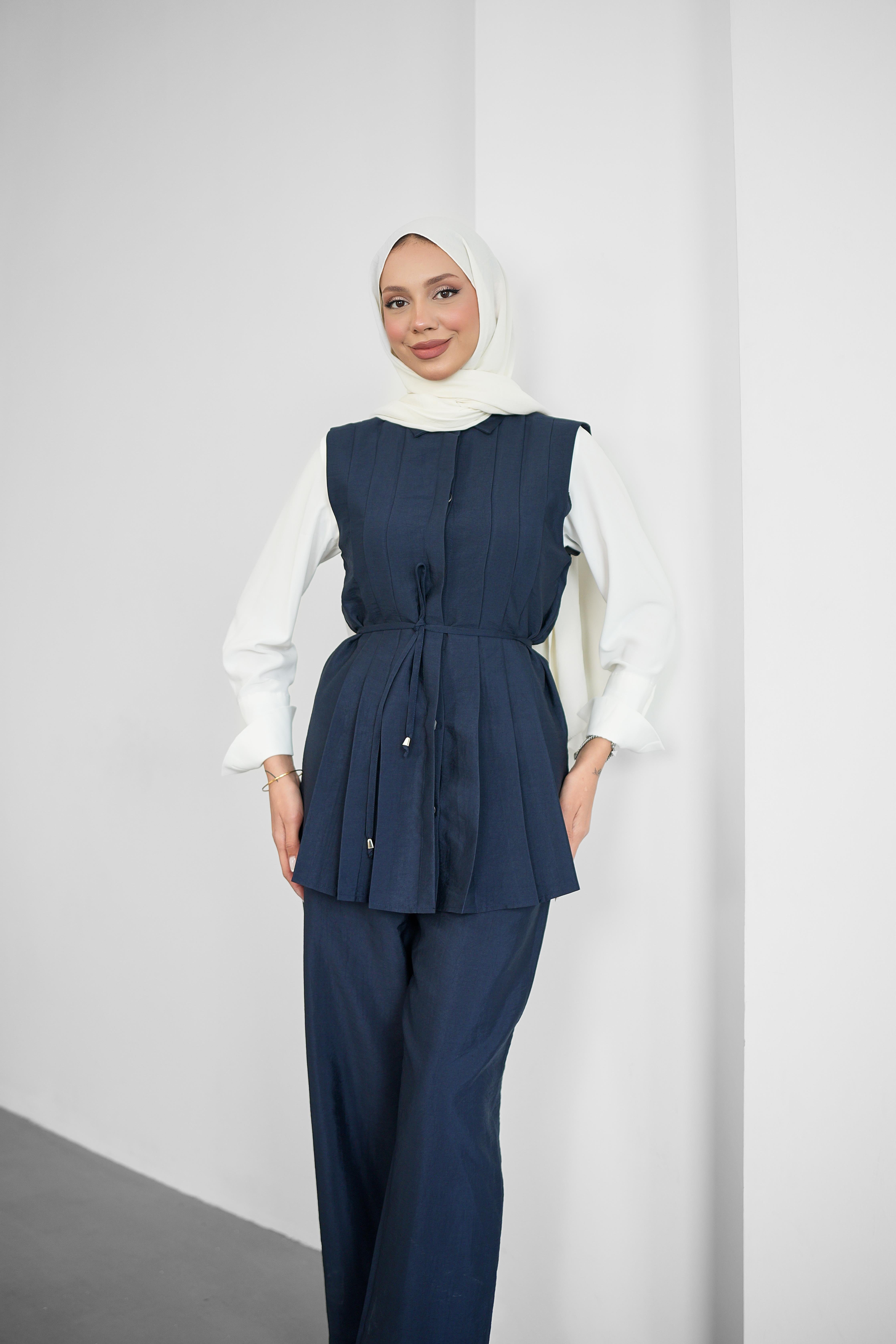 SL4204 - LİDYA ÜÇLÜ TAKIM - LACİVERT