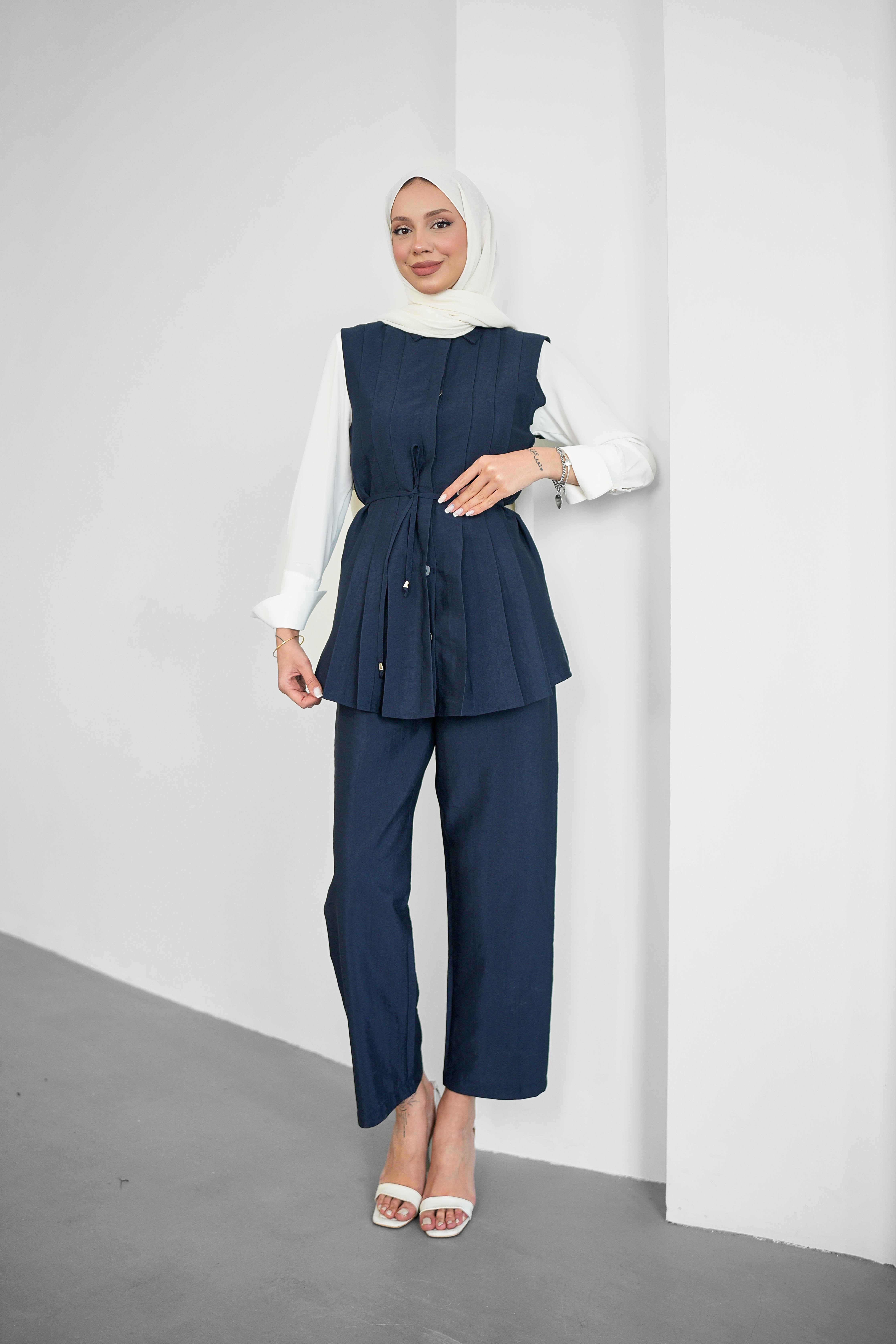 SL4204 - LİDYA ÜÇLÜ TAKIM - LACİVERT