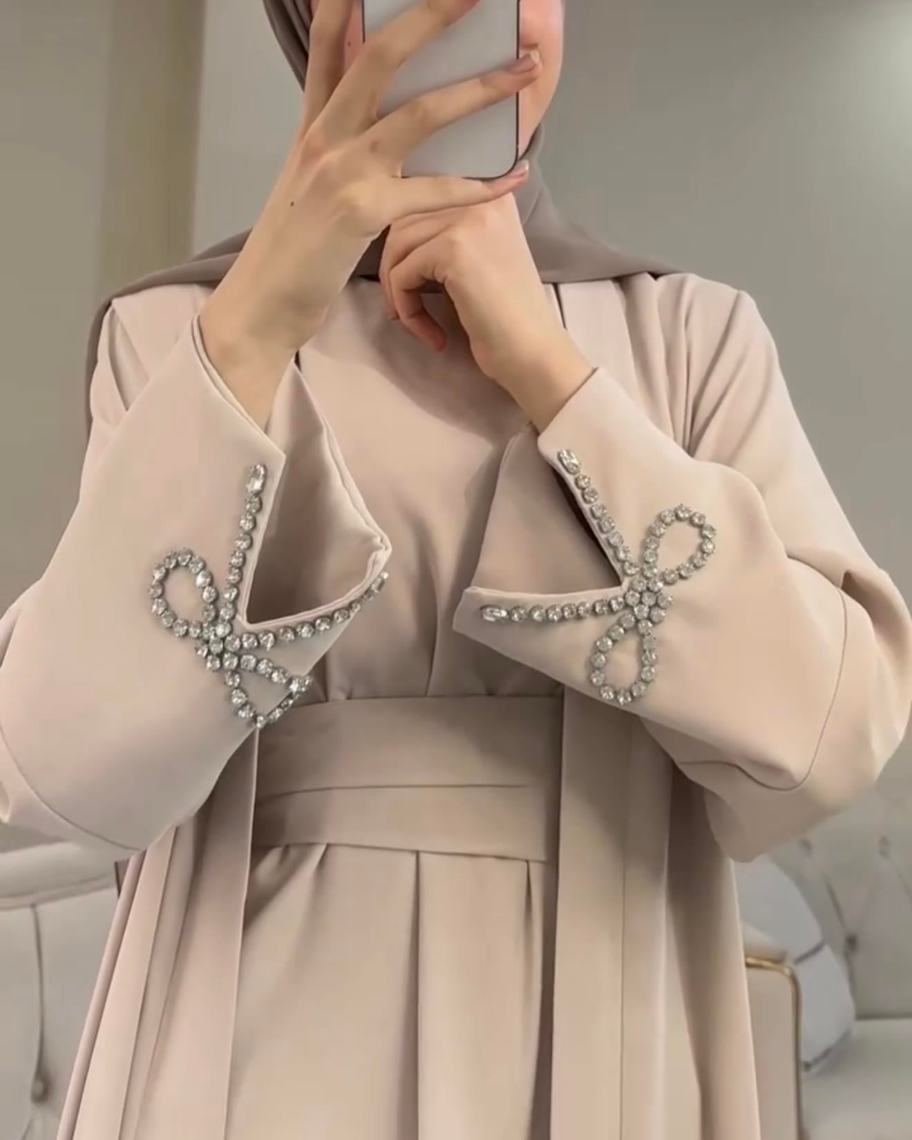 SL4205 - NEVA ABAYA TAKIM - BEJ