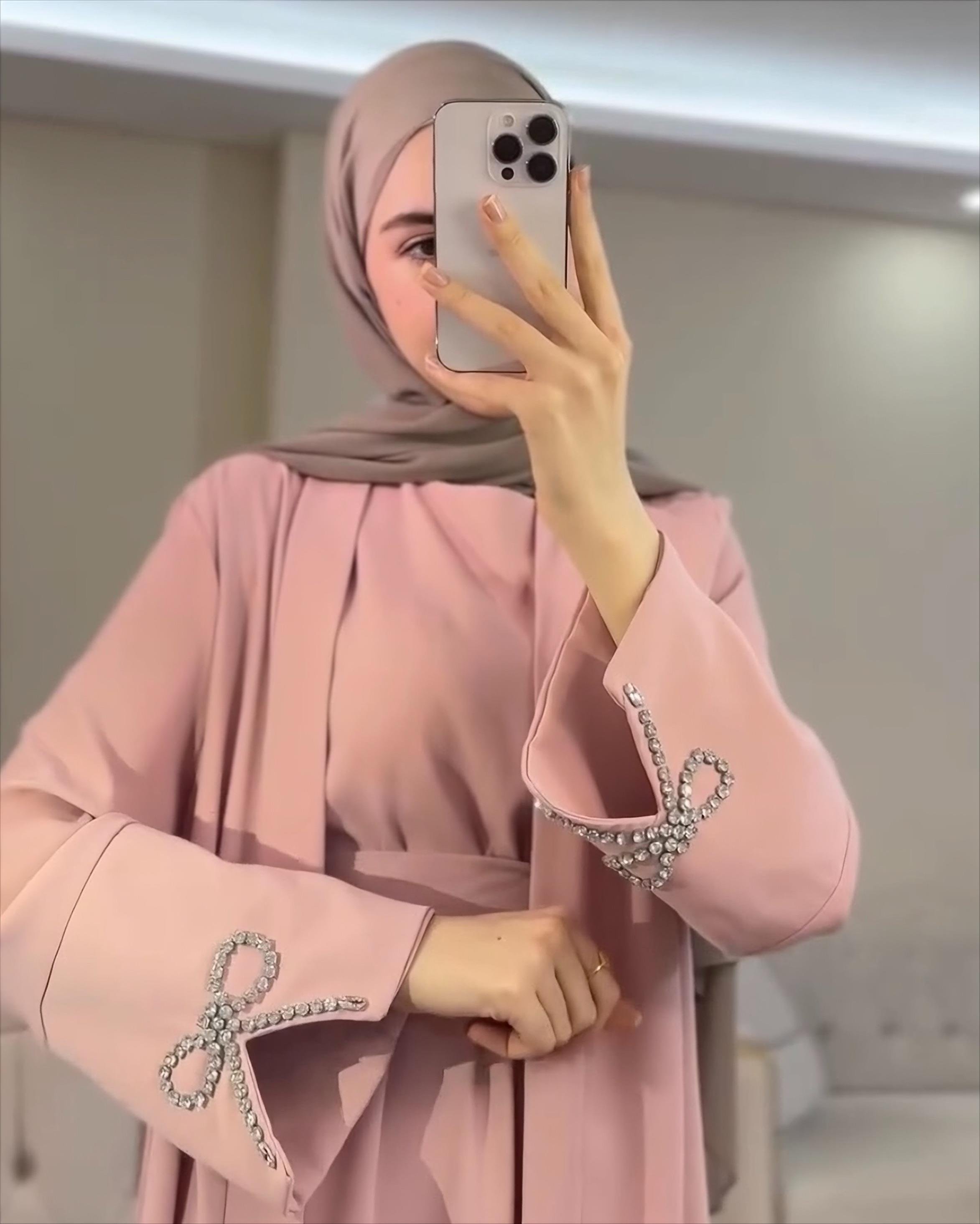SL4205 - NEVA ABAYA TAKIM - PUDRA PEMBE