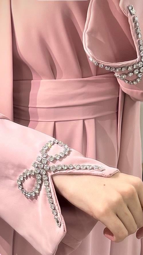 SL4205 - NEVA ABAYA TAKIM - PUDRA PEMBE