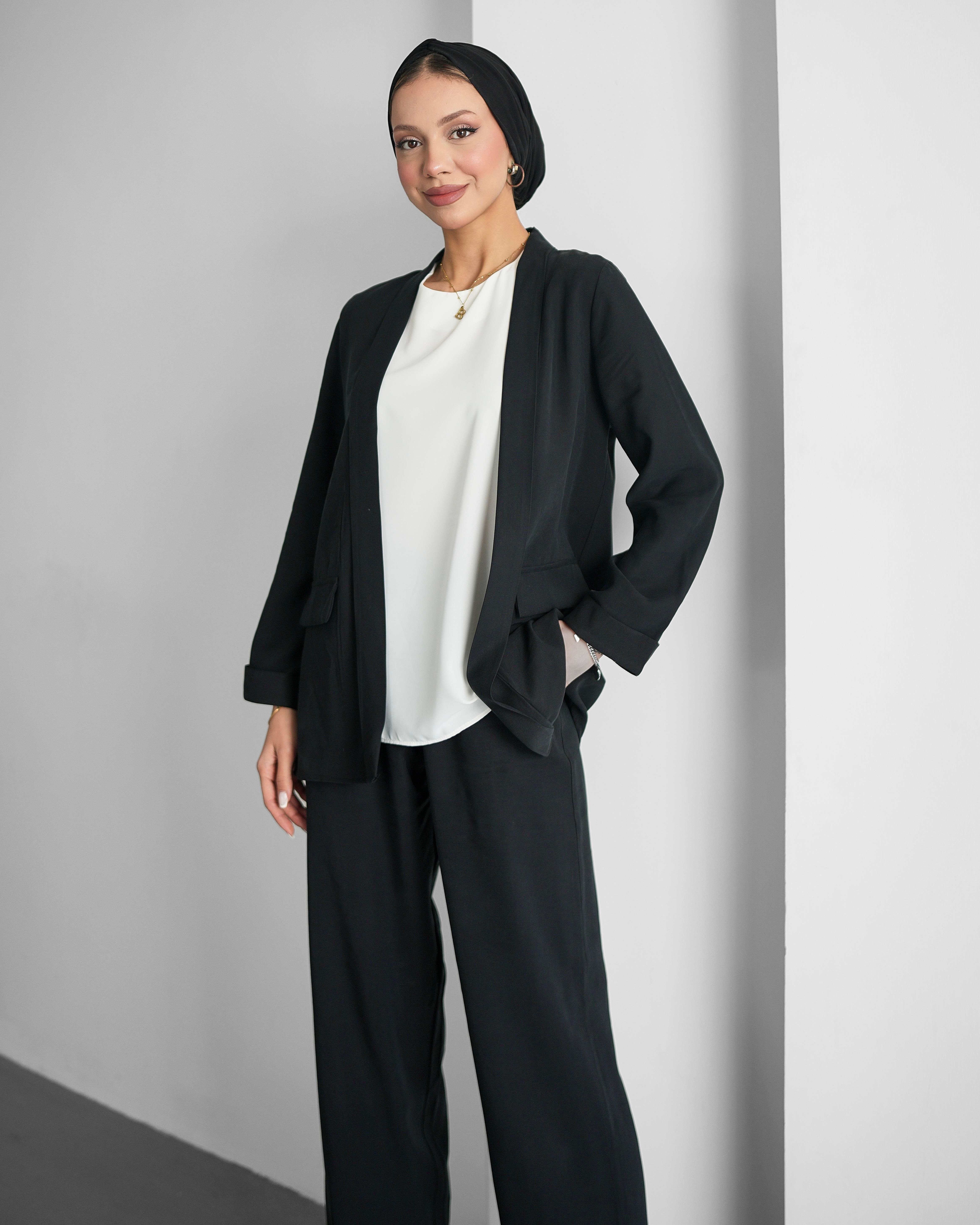 SL4209 - ZEREN ÜÇLÜ TAKIM - SİYAH