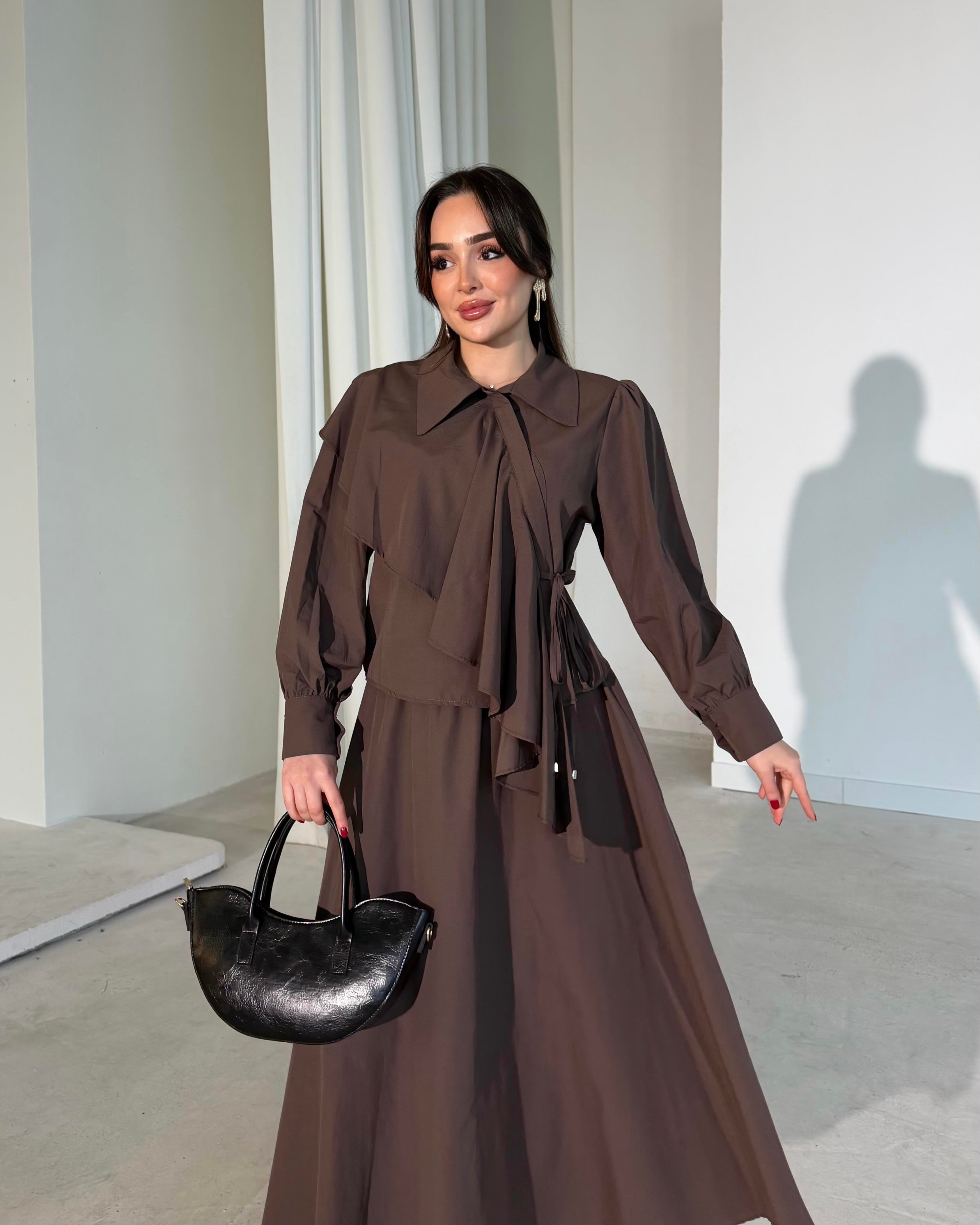 SL4287 - MİRELLA TAKIM - KAHVERENGİ