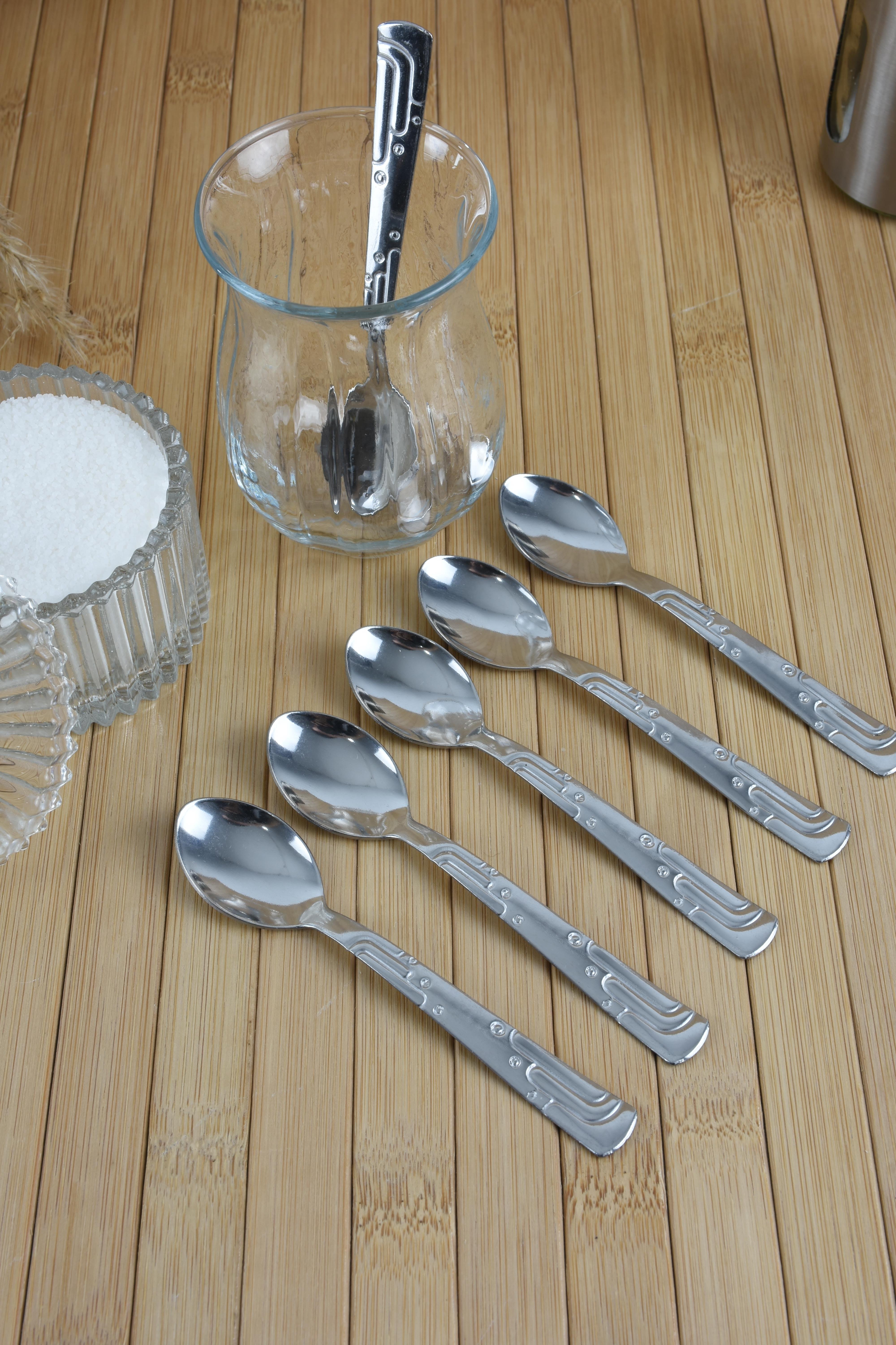 6LI ÇELİK ÇAY KAŞIĞI