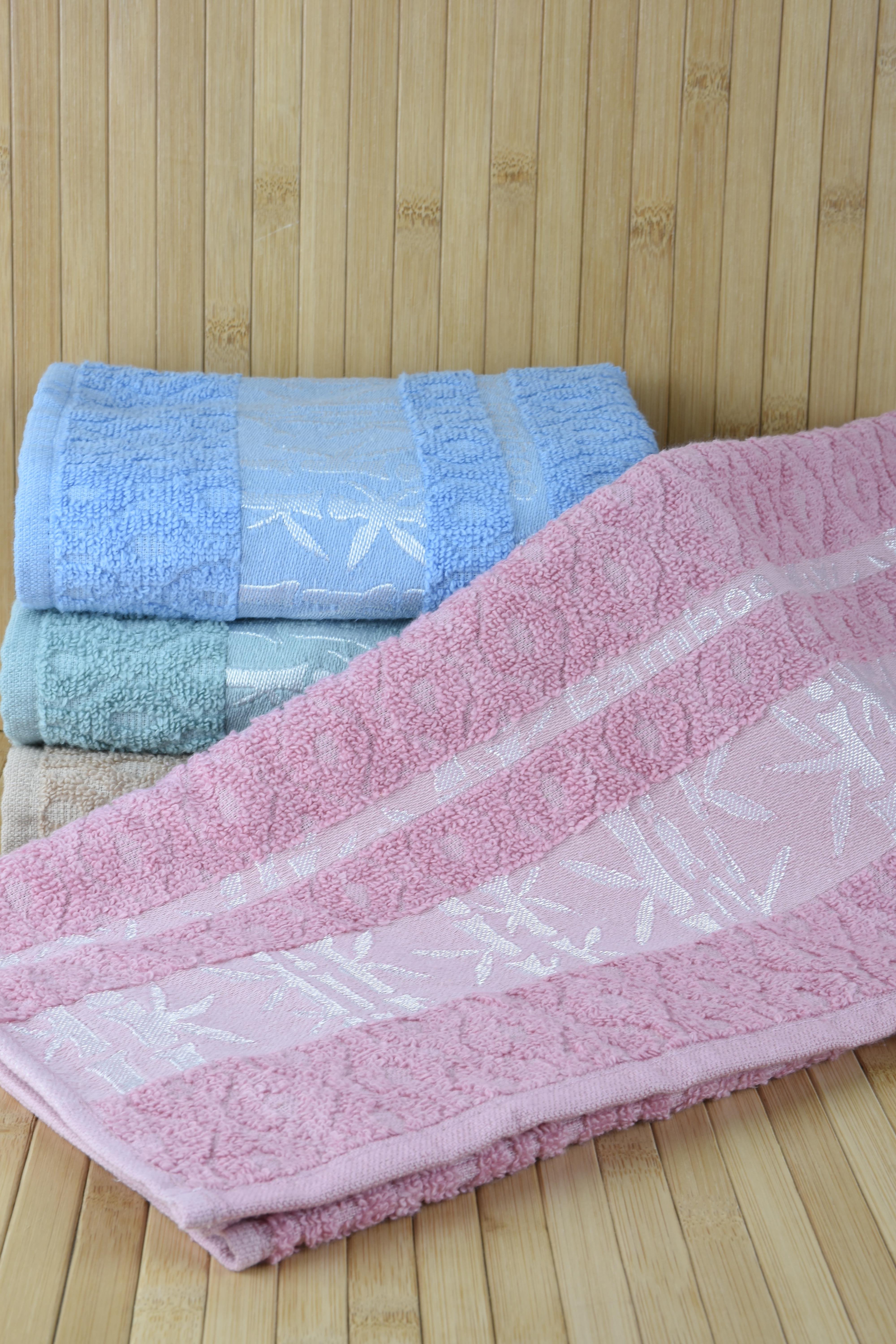 PEMBE BAMBU EL YÜZ HAVLUSU 49X85