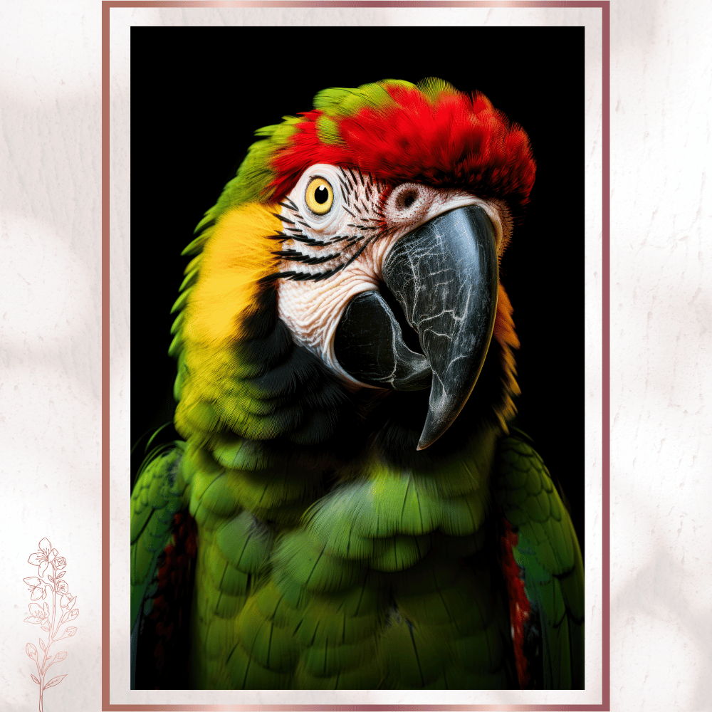Amazon Ruhlu Papağan Duvar Dekoru