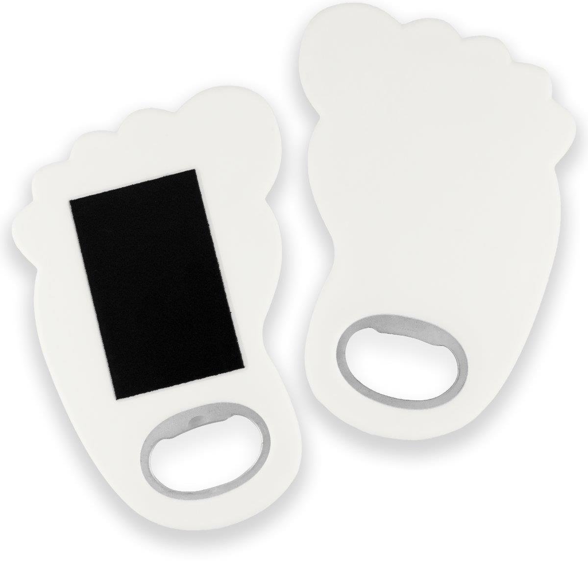 Beyaz Ayak Şeklinde Magnet Açacak | Hediyelik Mıknatıslı Açacak