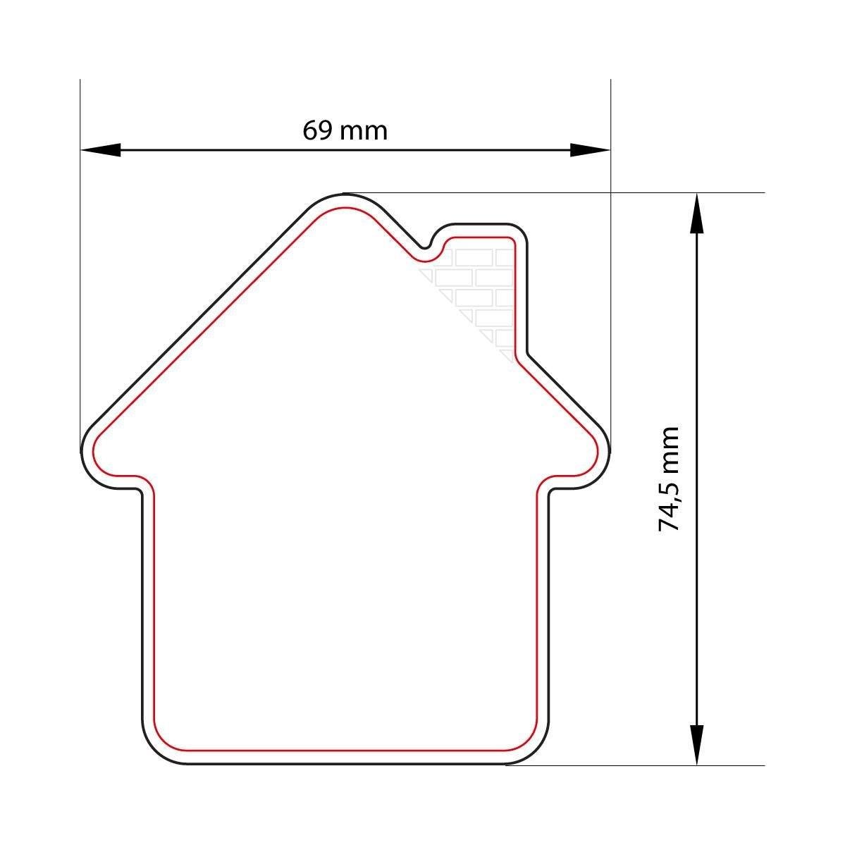 Ev Şeklinde Ferrit Mıknatıslı Magnet | Promosyon ve Yeni Ev Hediyesi