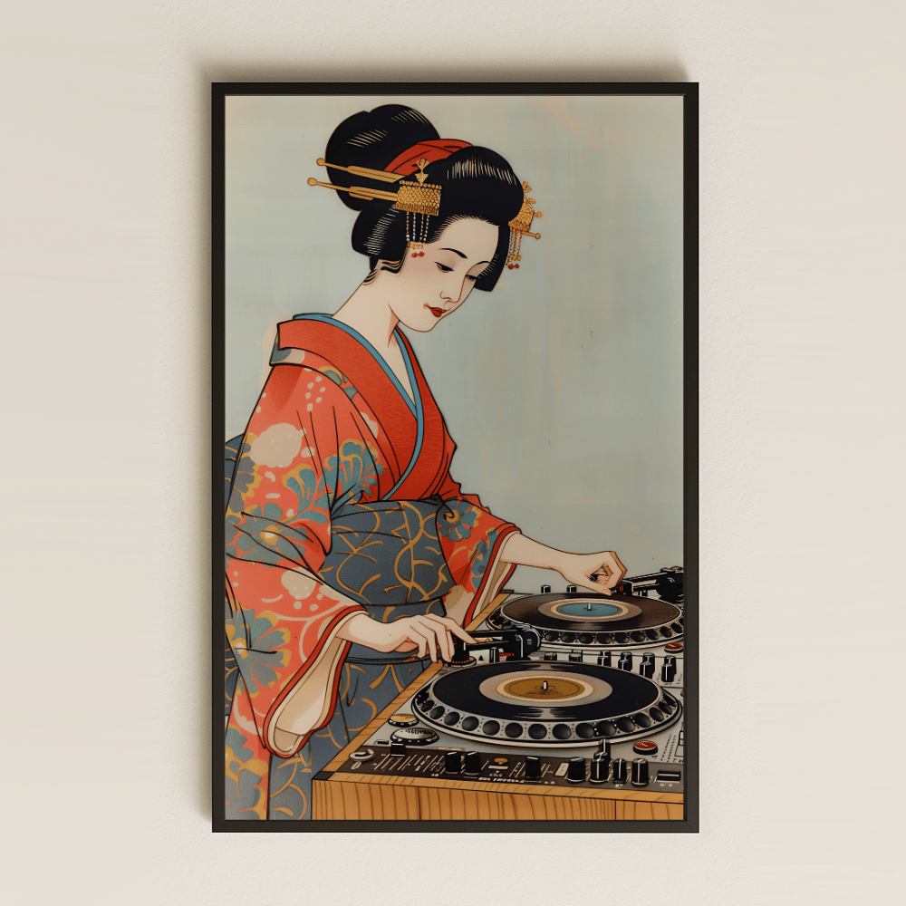 Geyşa DJ Tasarımlı Şeffaf Pleksi Tablo