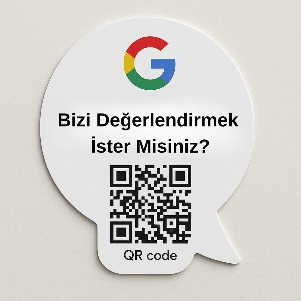 Google Yorum Kartı - Konuşma Balonu Özel Kesim