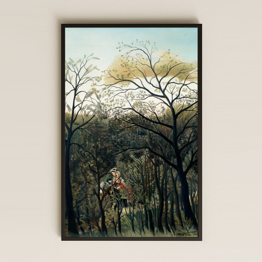 Henri Rousseau Ormanda Atlı Subay UV Tablo